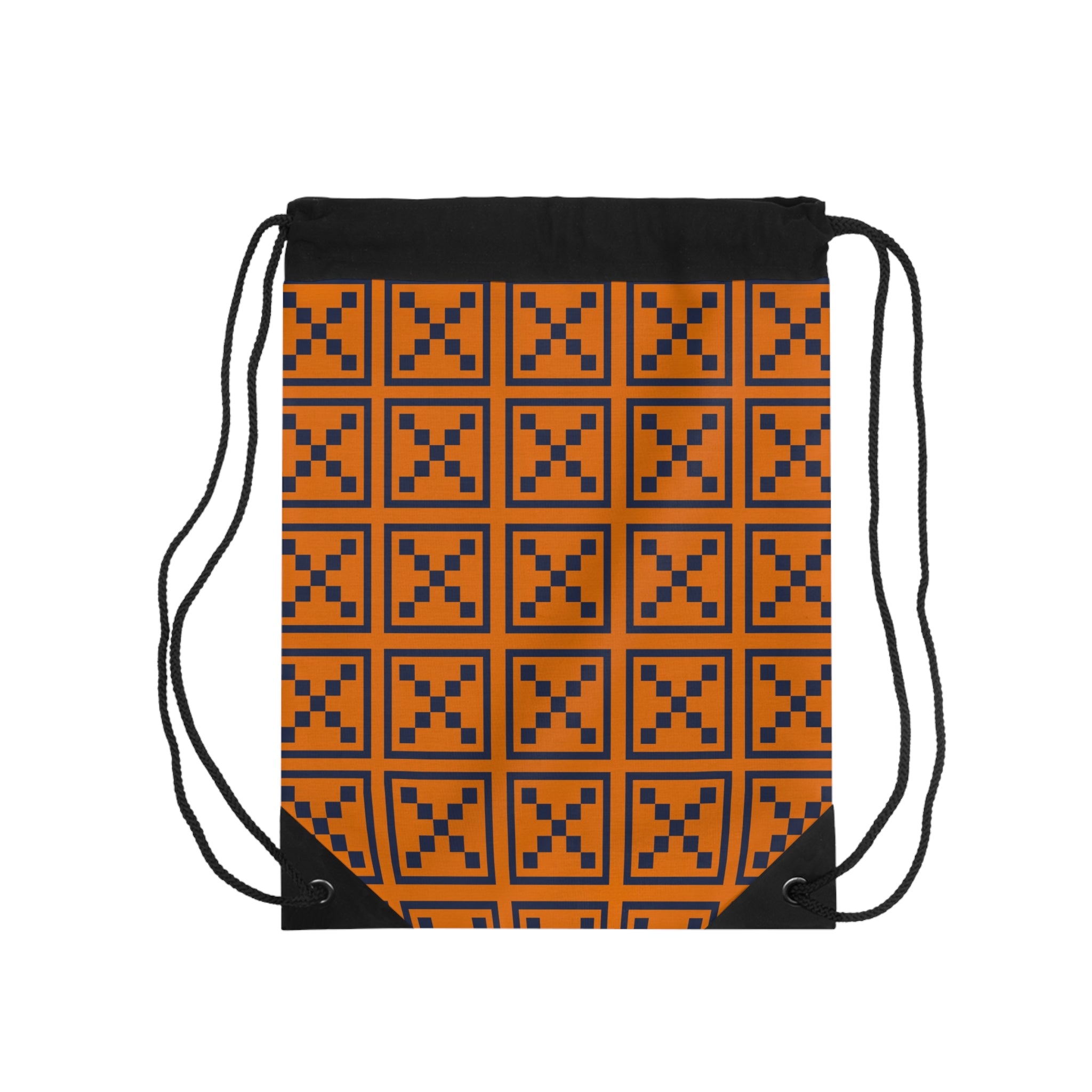 Stylish Geometric Drawstring Bag - Perfect for Sports, Gym, Back to School, Festivals, and Gifting