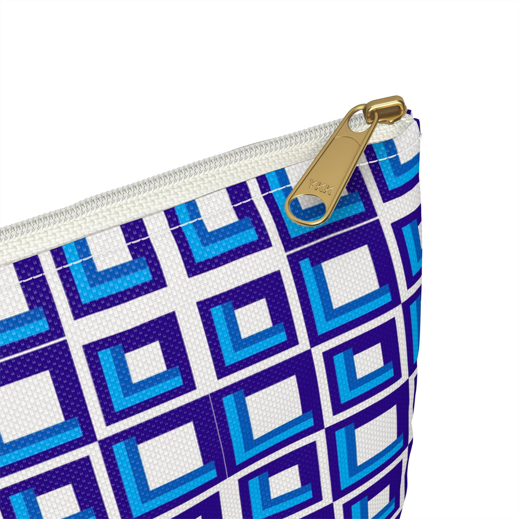 Chic Geometric Accessory Pouch, Colorful Makeup Bag, Cosmetic Organizer, Gift for Her, Travel Essentials