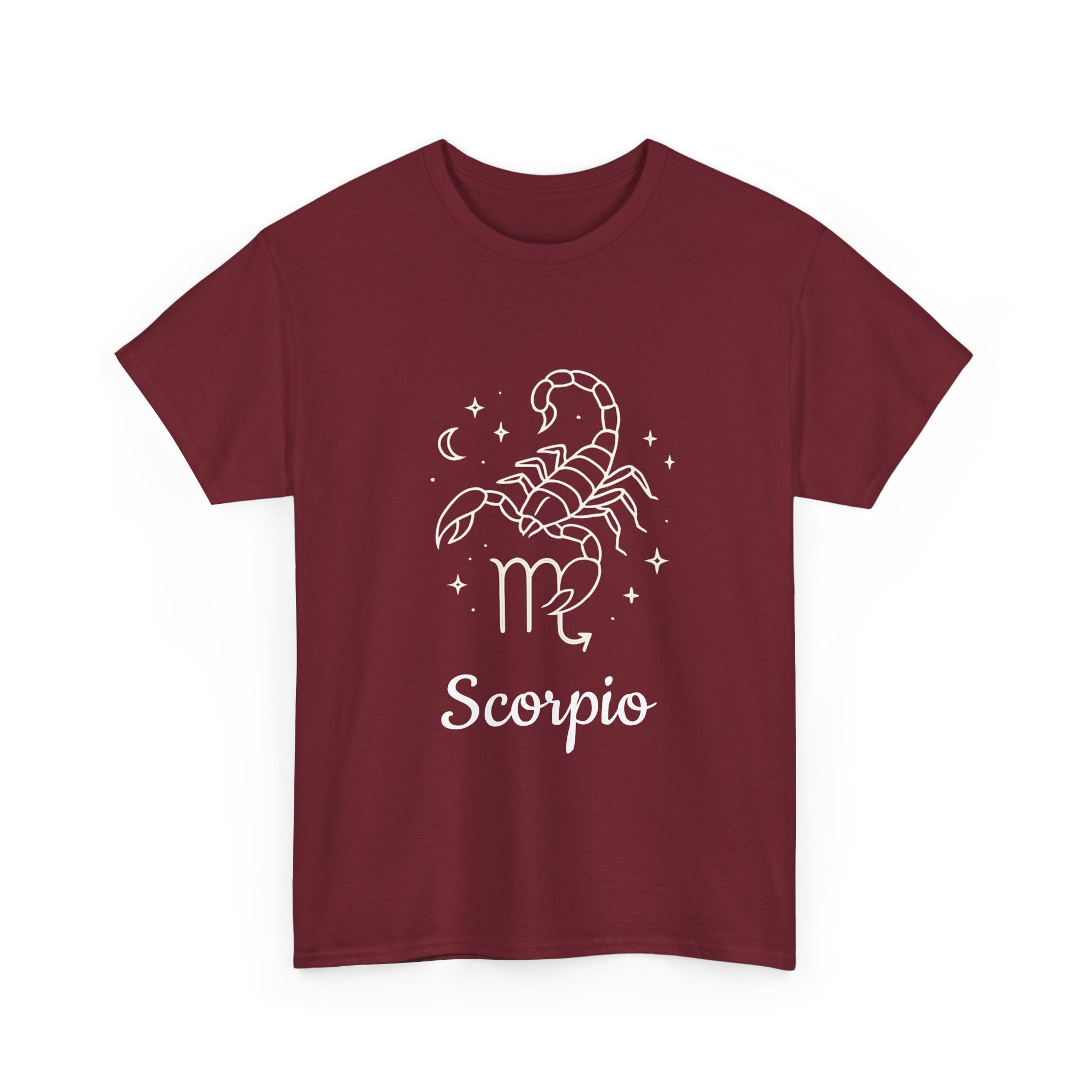 Scorpio Zodiac T-Shirt, Astrology Tee, Horoscope Gift, Casual Wear, Birthday Apparel, Unisex Heavy Cotton Tee