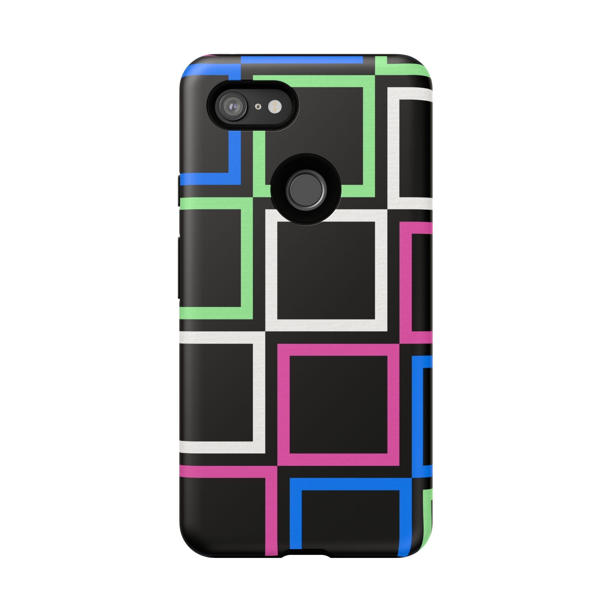 Colorful Geometric Phone Case - Tough Cases, Durable Cover, Stylish Accessory, Gift for Her, Tech Lover
