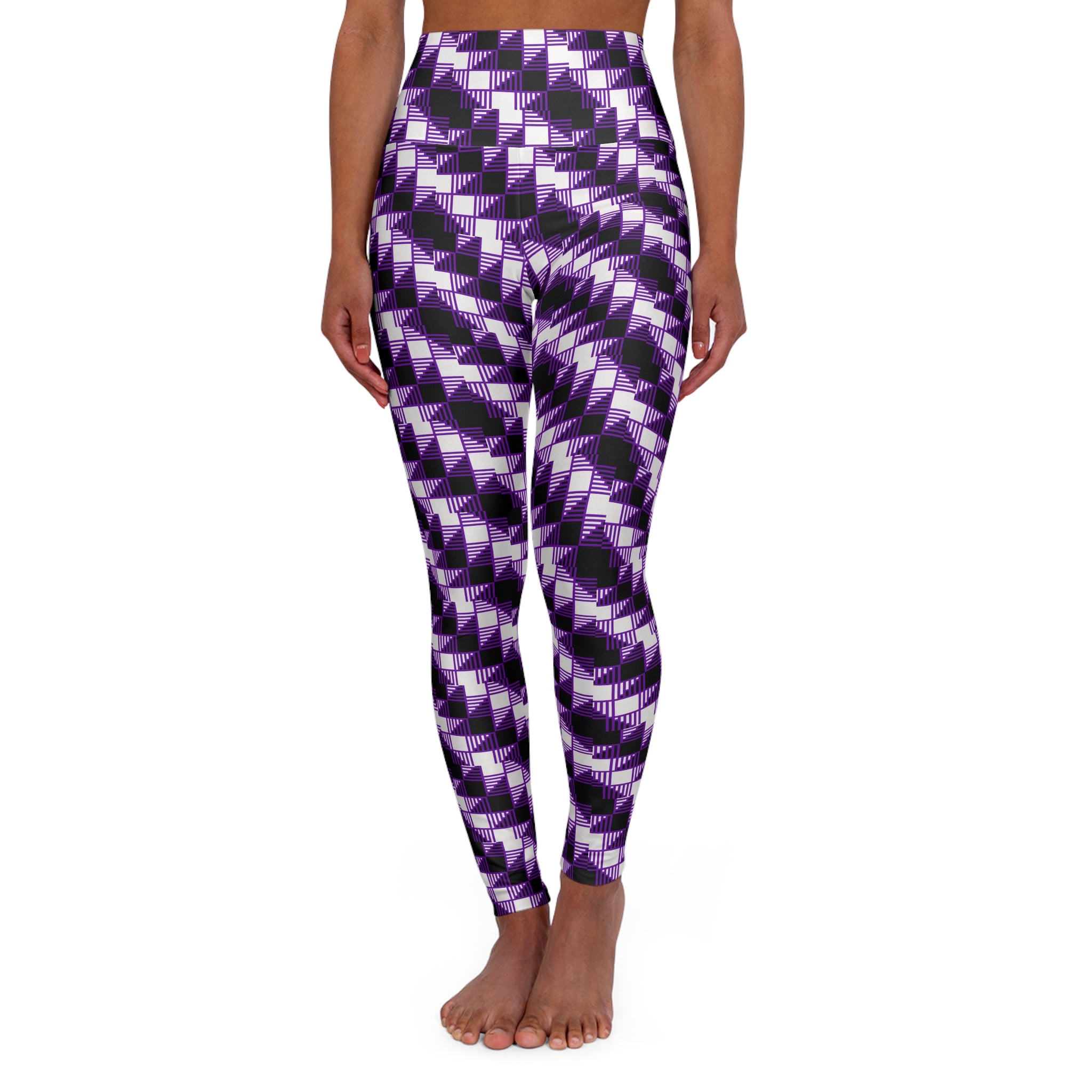 High Waisted Yoga Leggings - Stylish Activewear, Fitness Apparel, Gym Wear, Gift for Yogis, Trendy Workout Leggings