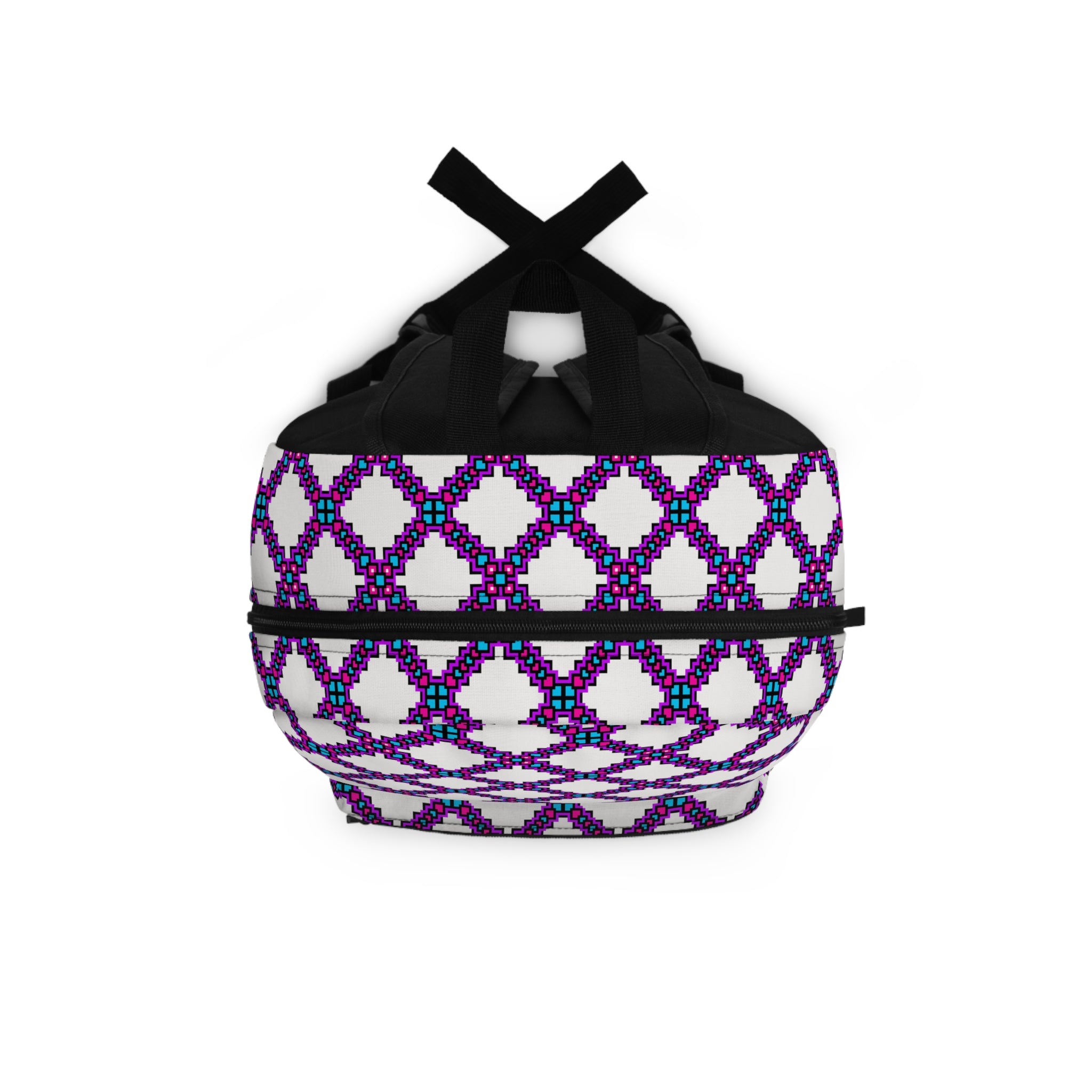 Stylish Geometric Backpack, Trendy School Bag, Travel Backpack, Boho Chic Backpack, Unique Gift Idea, Everyday Carry Pack