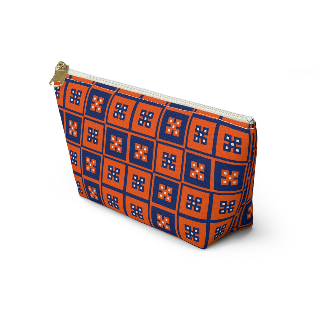 Vibrant T-bottom Accessory Pouch for Essentials, Makeup Organizer, Travel Bag, Gift for Friends, Eco-friendly Design