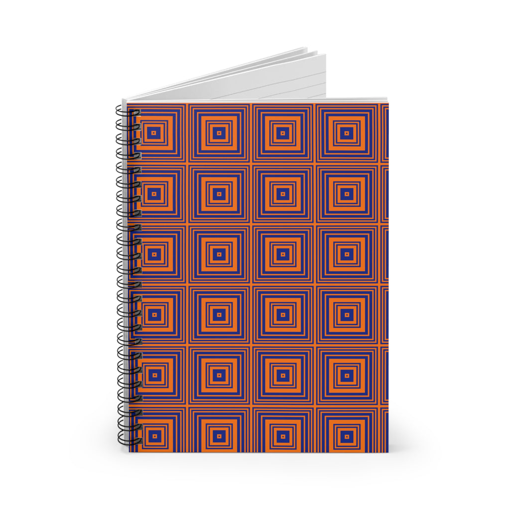 Geometric Spiral Notebook - Stylish Journal for Notes, Doodles, and Planning, Gift for Students, Writers, and Creatives