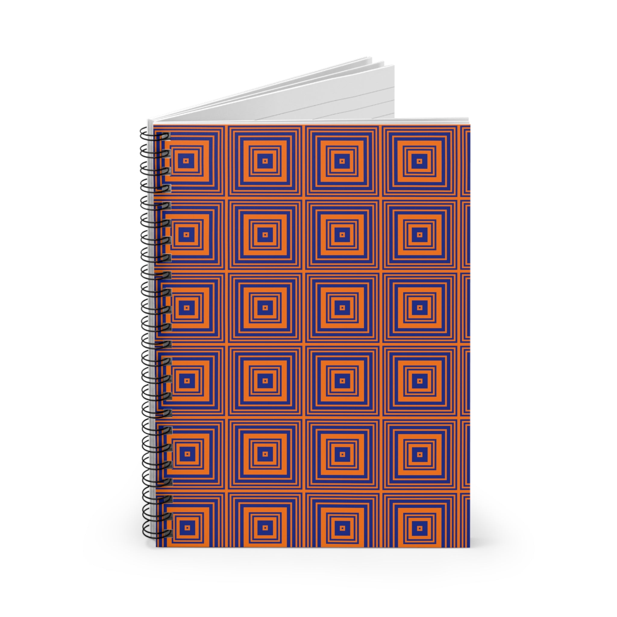 Geometric Spiral Notebook - Stylish Journal for Notes, Doodles, and Planning, Gift for Students, Writers, and Creatives