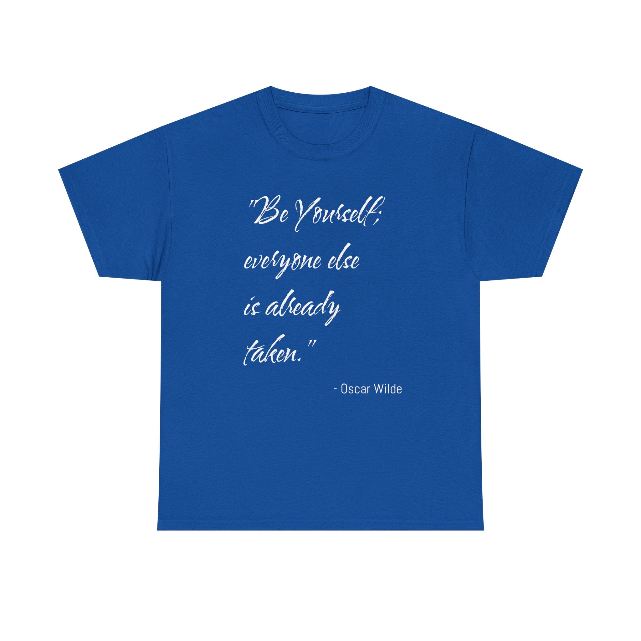 Inspirational Quote Tee: 'Be Yourself' Unisex Heavy Cotton Shirt, Motivational Gift for Friends, Casual Wear, Birthday Apparel