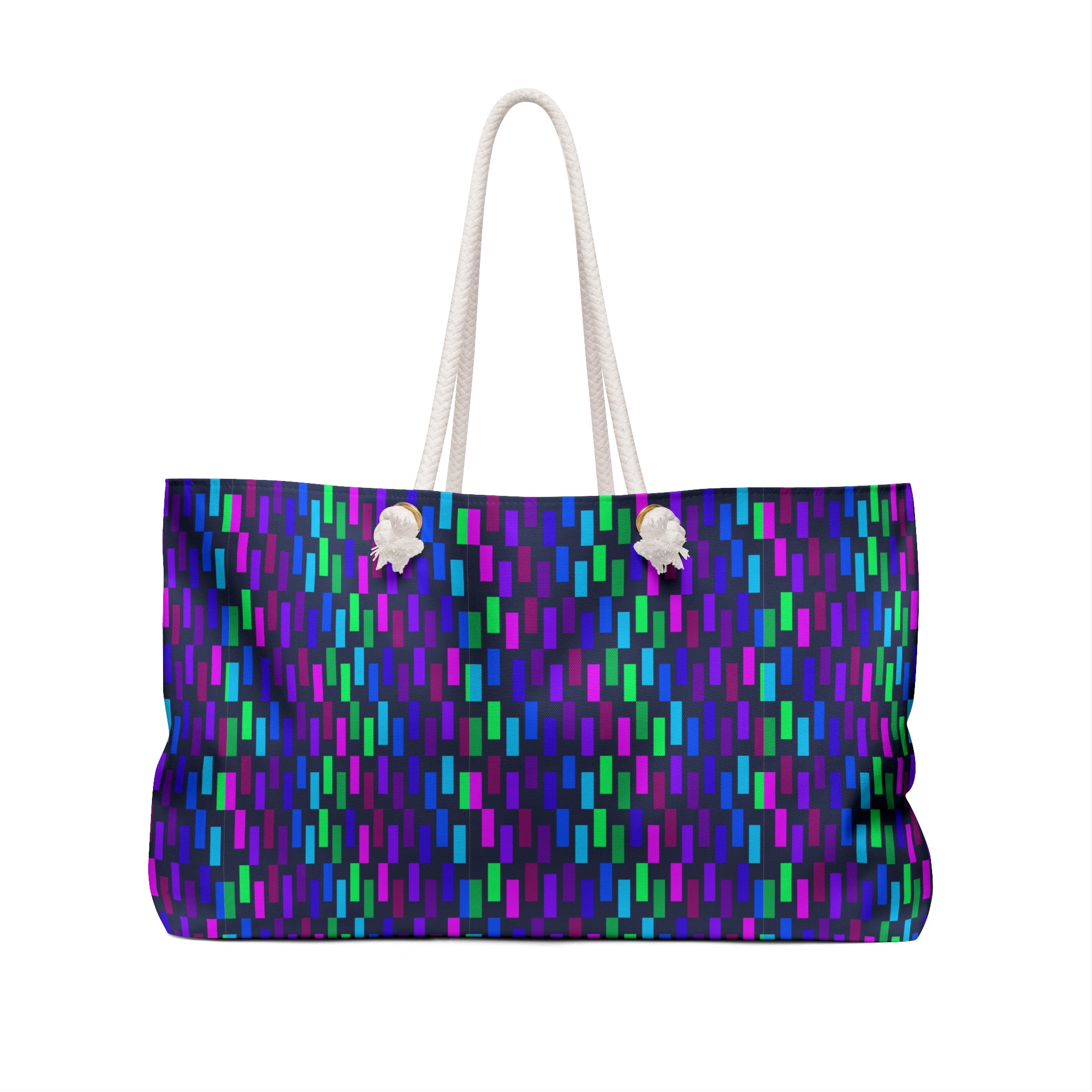 Vibrant Weekend Getaway Bag, Travel Tote, Stylish Gym Bag, Colorful Beach Bag, Eye-Catching Overnight Bag