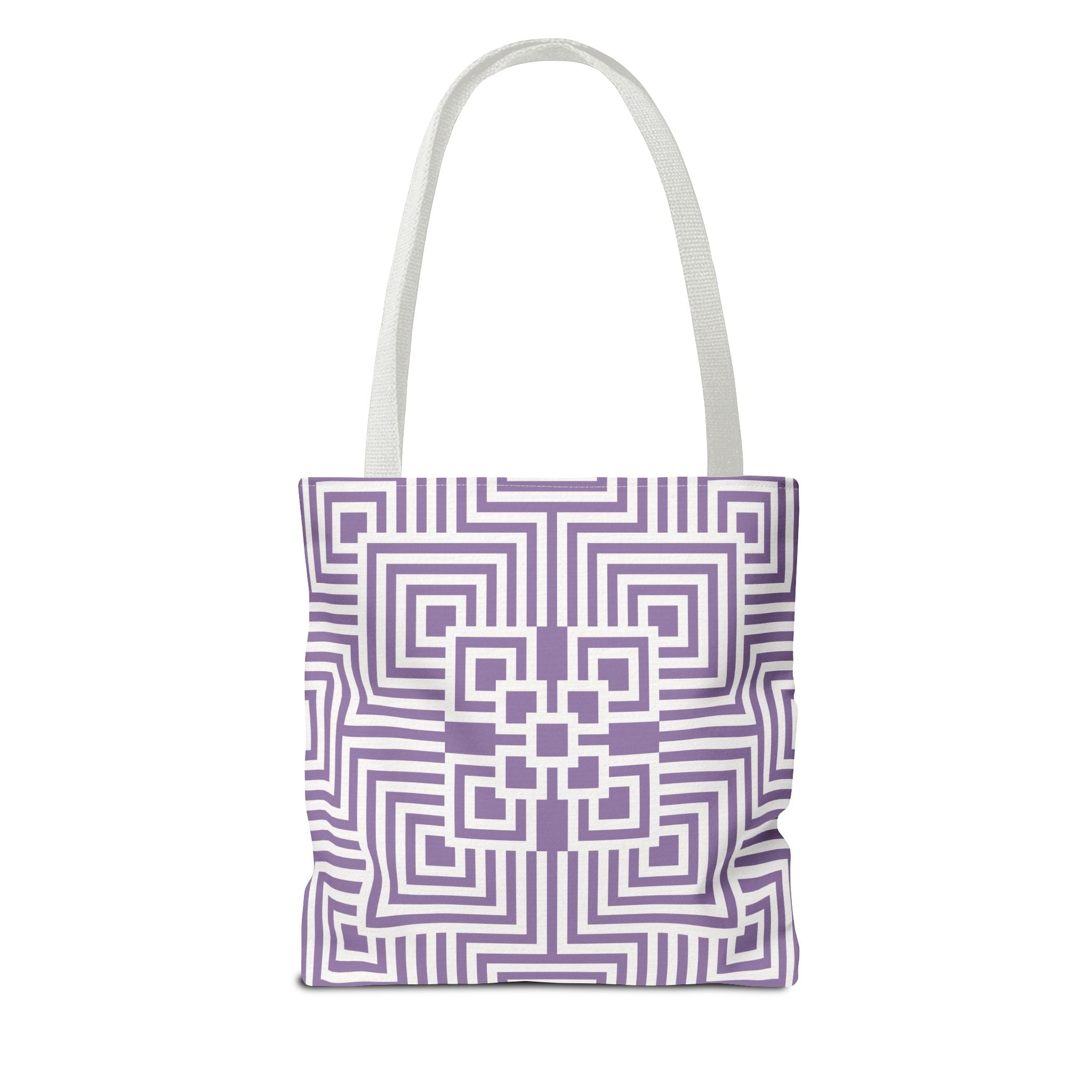 Geometric Pattern Tote Bag - Stylish Reusable Shopping Bag, Eco-Friendly Gift, Fashion Accessory, Purple Art Design, Everyday Use