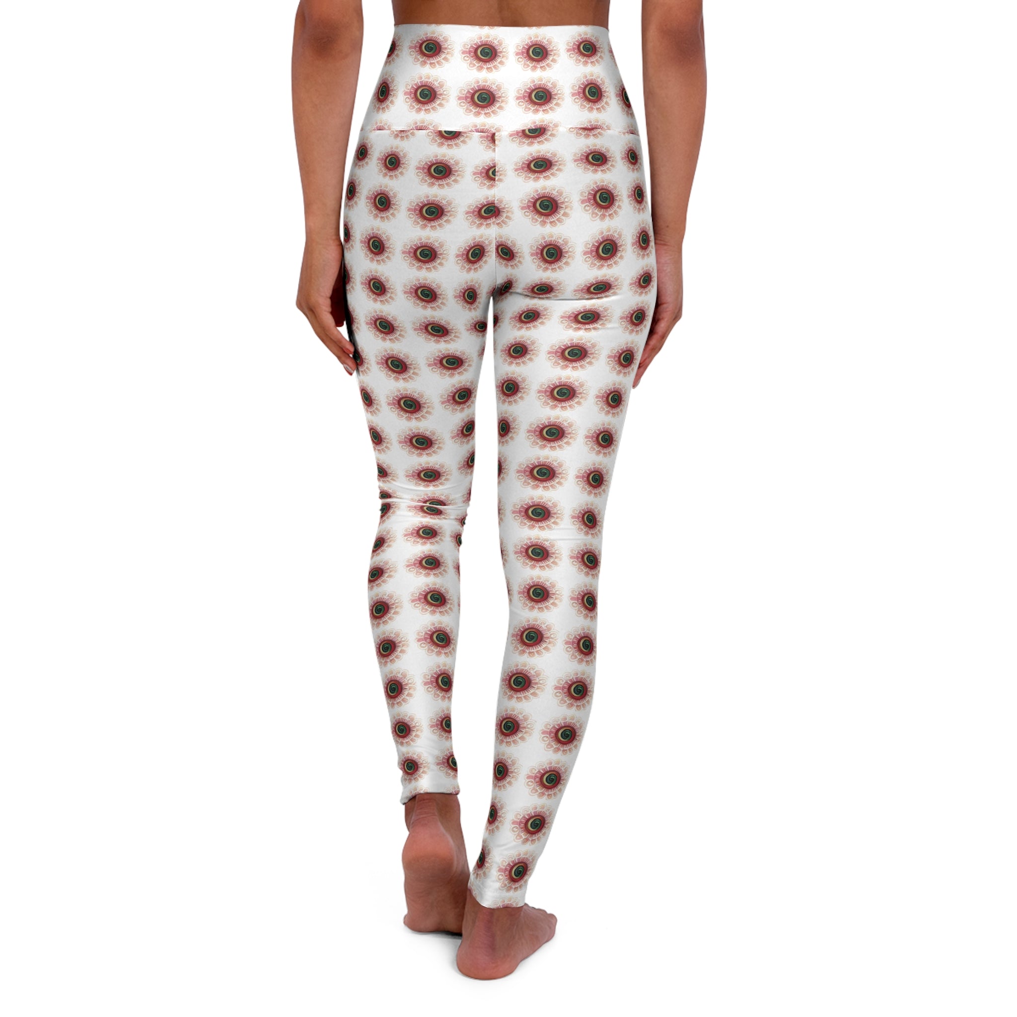 High Waisted Yoga Leggings - Boho Chic Activewear for Fitness, Yoga Classes, Athleisure Wear, Gift for Her