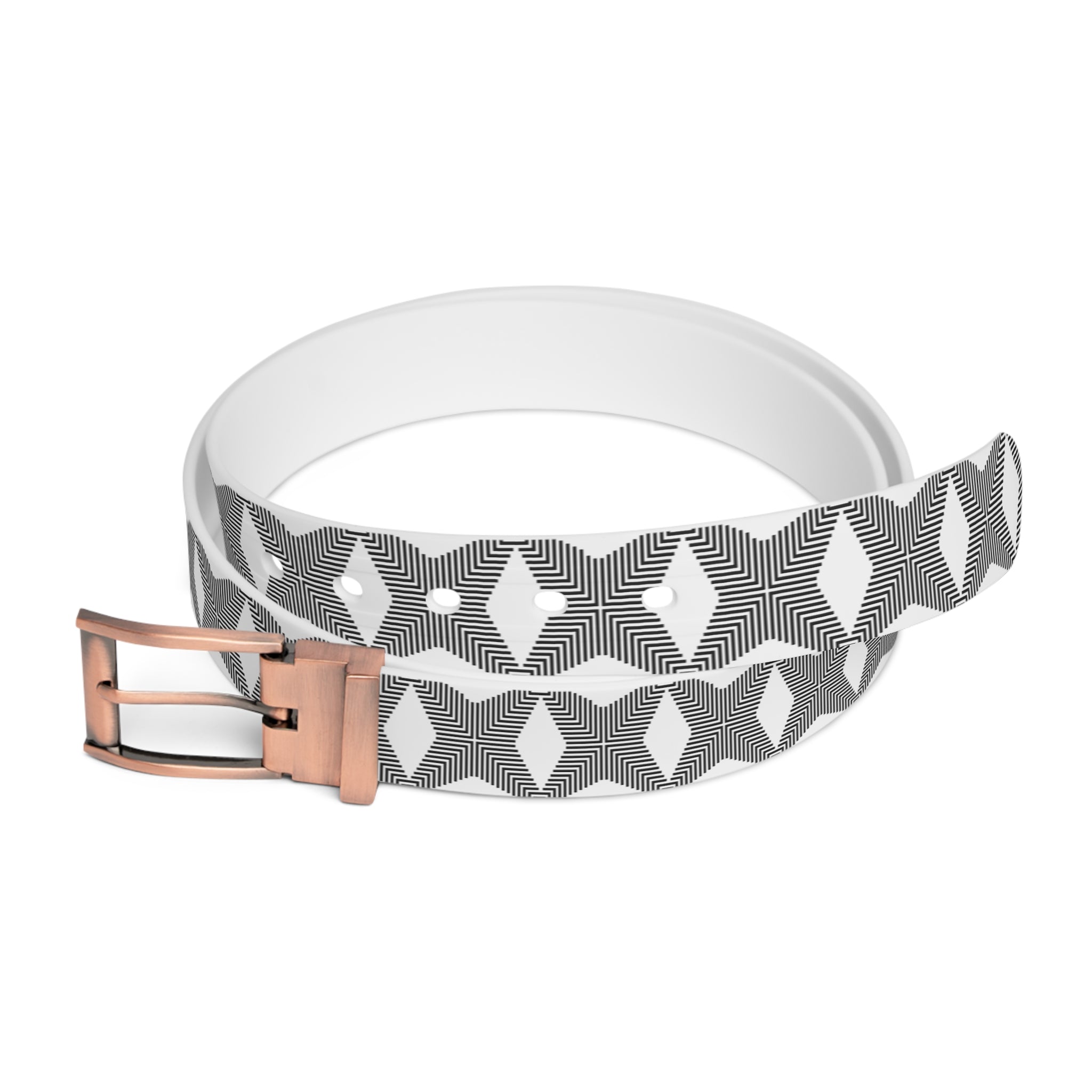 Chic Patterned Belt, Fashion Accessory, Unique Gift, Outfit Enhancer, Geometric Design, Stylish Cinch