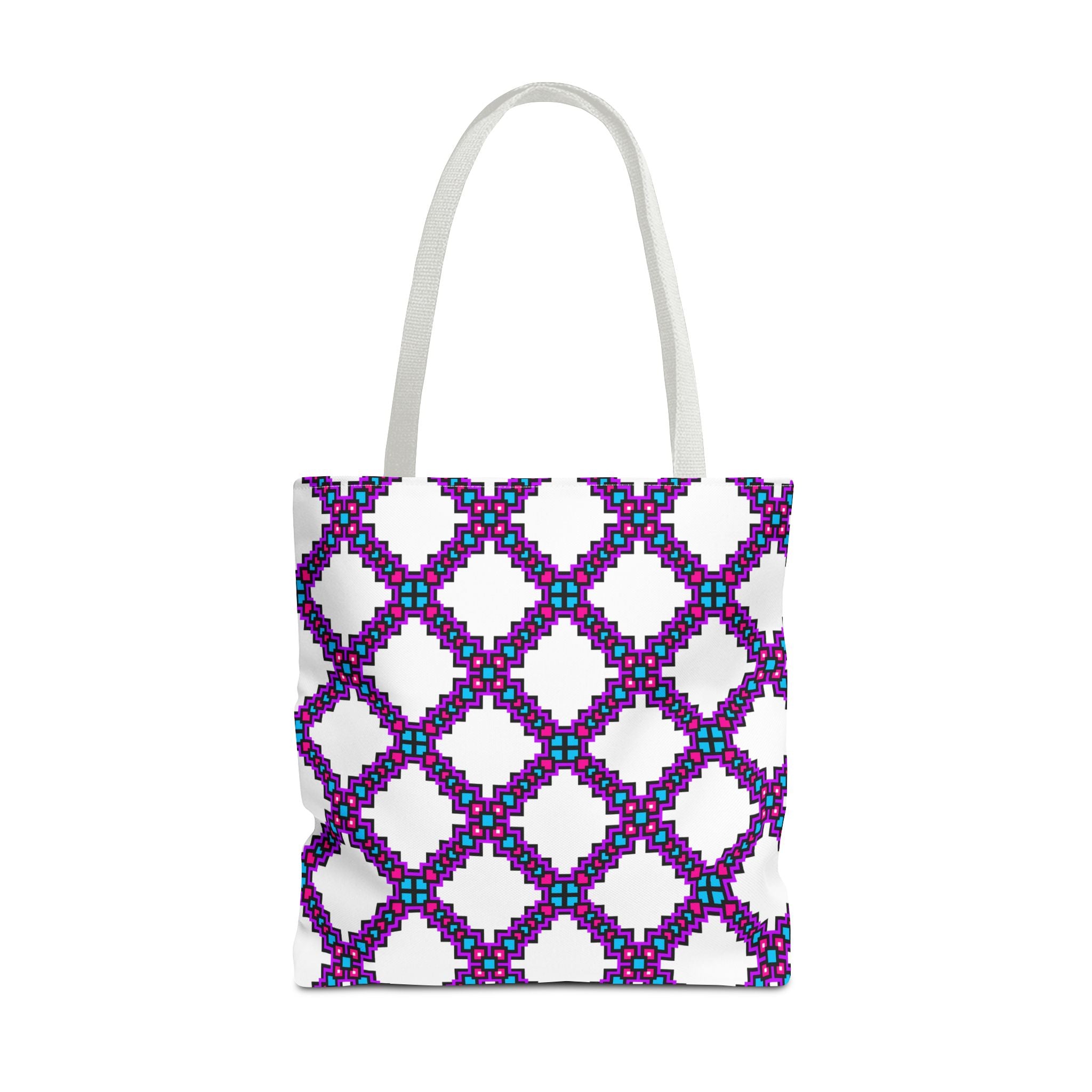 Colorful Geometric Tote Bag - Stylish AOP Design for Everyday Use, Eco-Friendly Shopping Bag, Unique Gift for Her, Summer Accessory