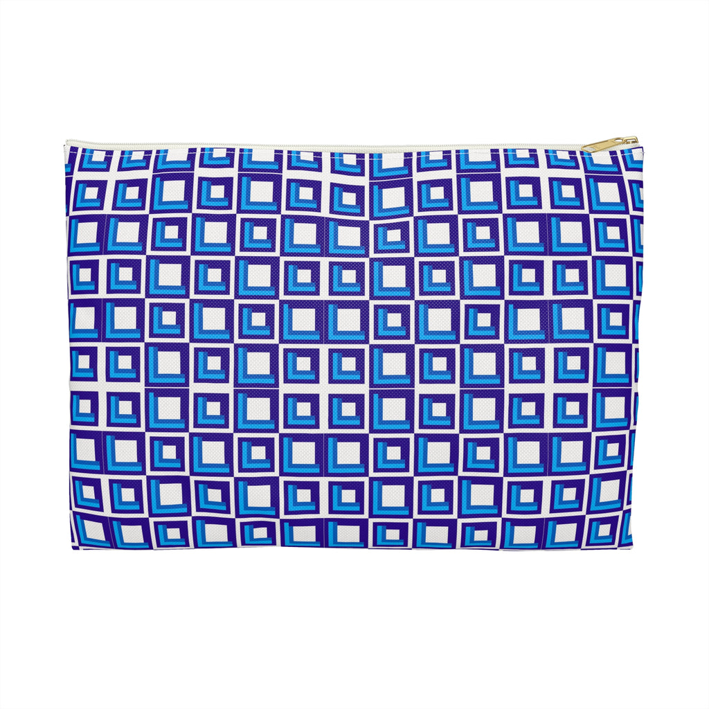 Chic Geometric Accessory Pouch, Colorful Makeup Bag, Cosmetic Organizer, Gift for Her, Travel Essentials