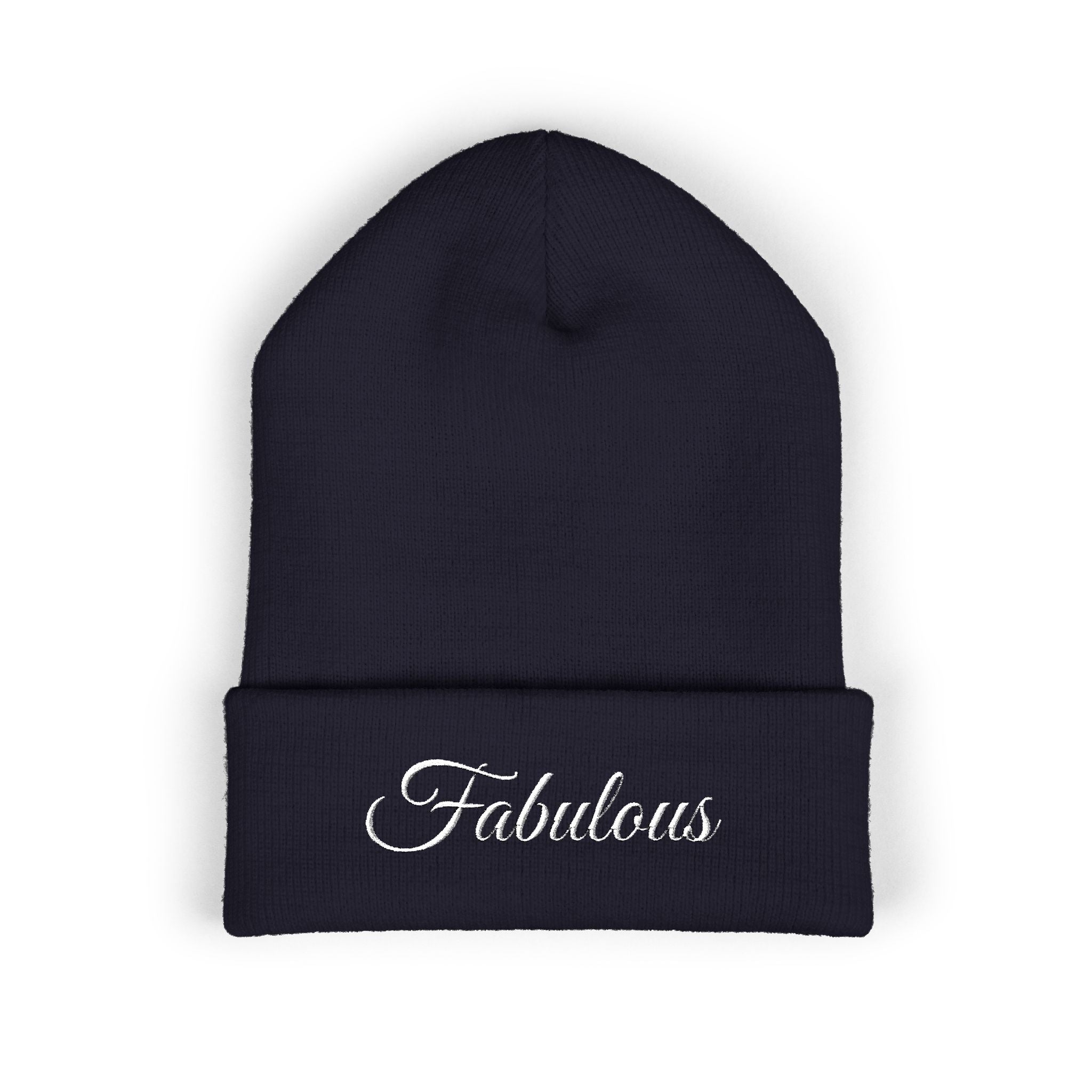 Fabulous Embroidered Cuffed Beanie, Trendy Winter Hat, Cozy Beanie for Women, Gift for Friends, Fashion Accessory