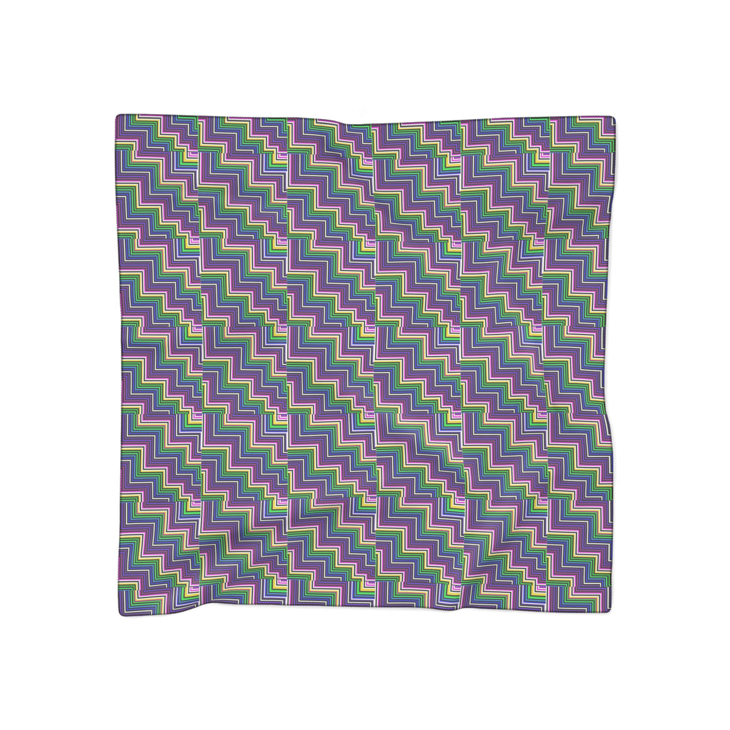 Trendy Zigzag Poly Scarf, Chic Fashion Accessory, Lightweight Wrap, Fall Winter Layering, Unique Gift for Her