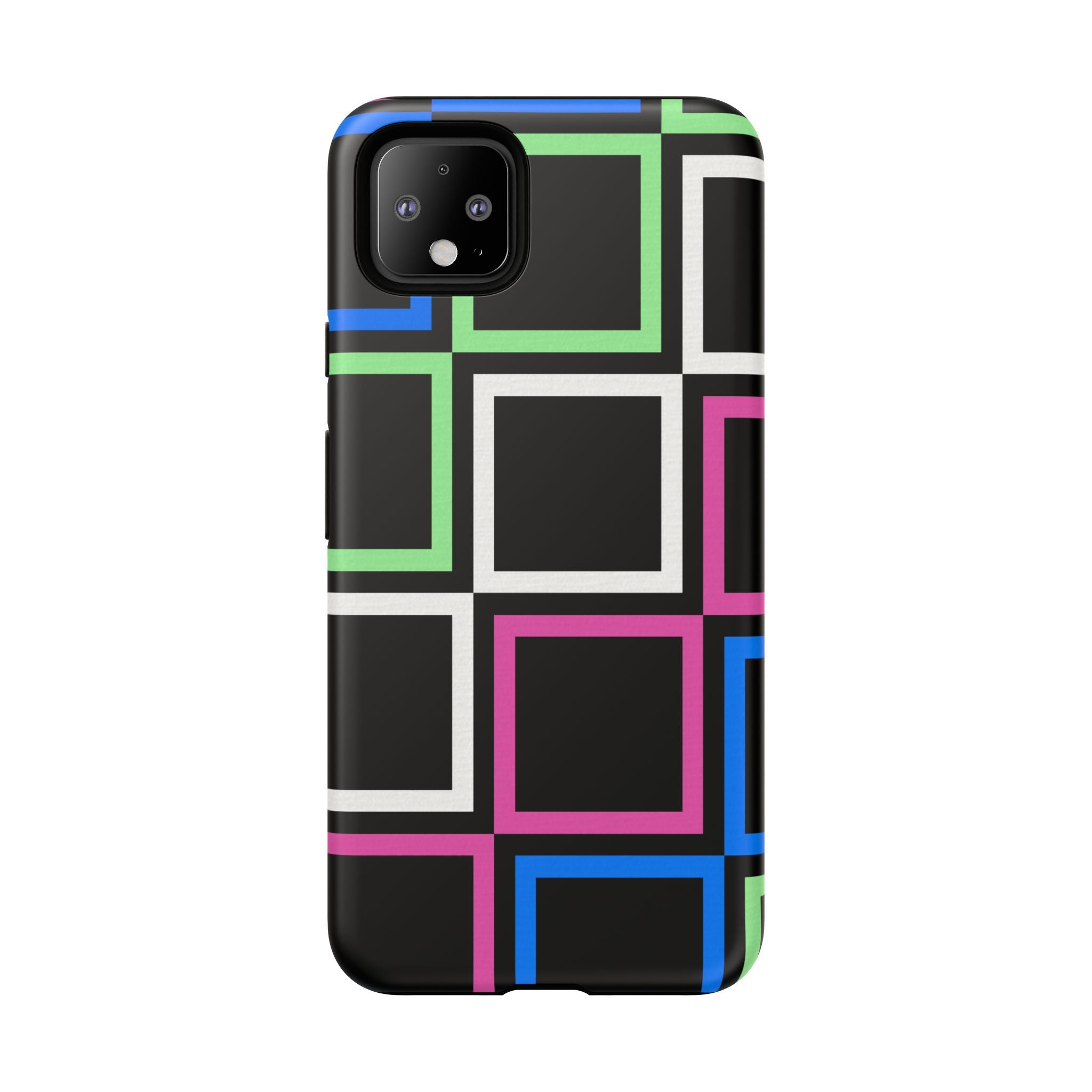 Colorful Geometric Phone Case - Tough Cases, Durable Cover, Stylish Accessory, Gift for Her, Tech Lover