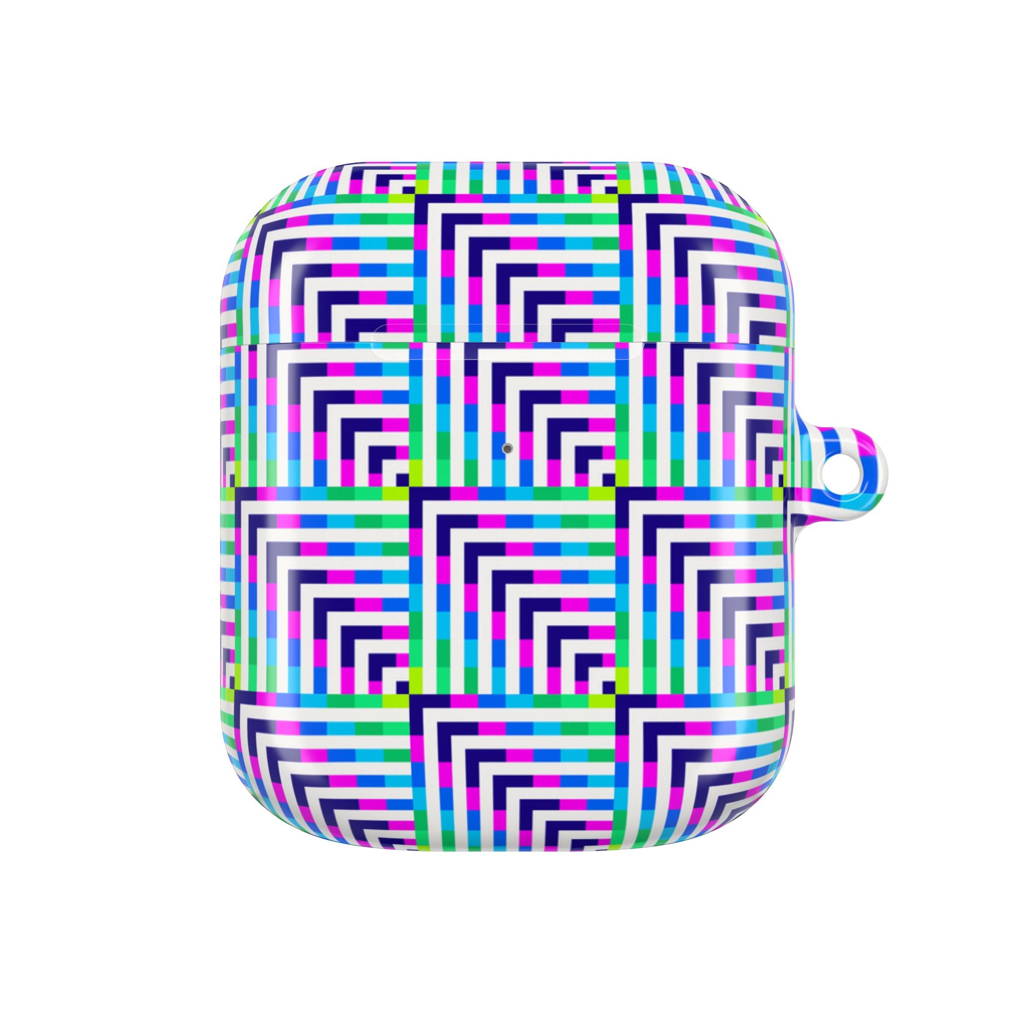 Colorful Geometric AirPod Case - Trendy, Durable, Unique Gift for Music Lovers, Perfect for Holidays and Everyday Use