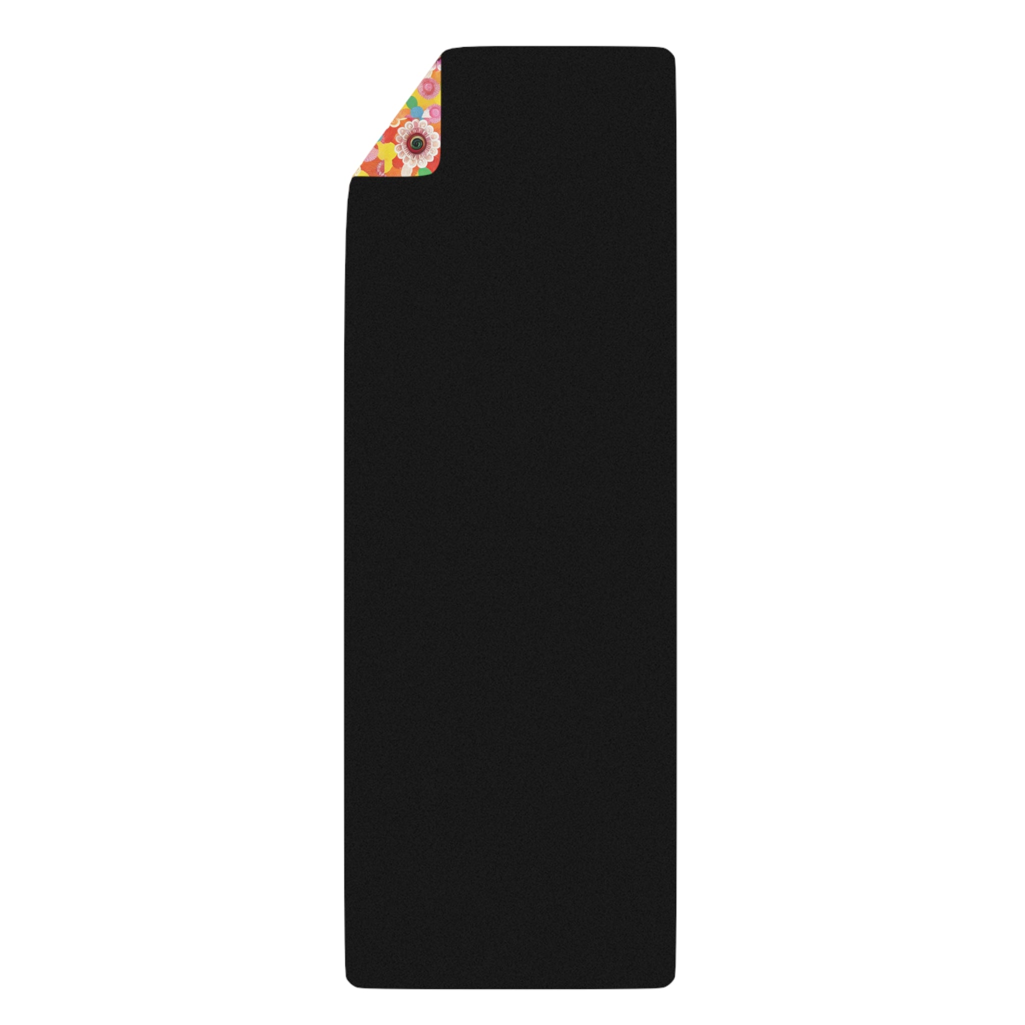 Colorful Floral Rubber Yoga Mat | Exercise, Fitness, Yoga, Meditation, Home Decor