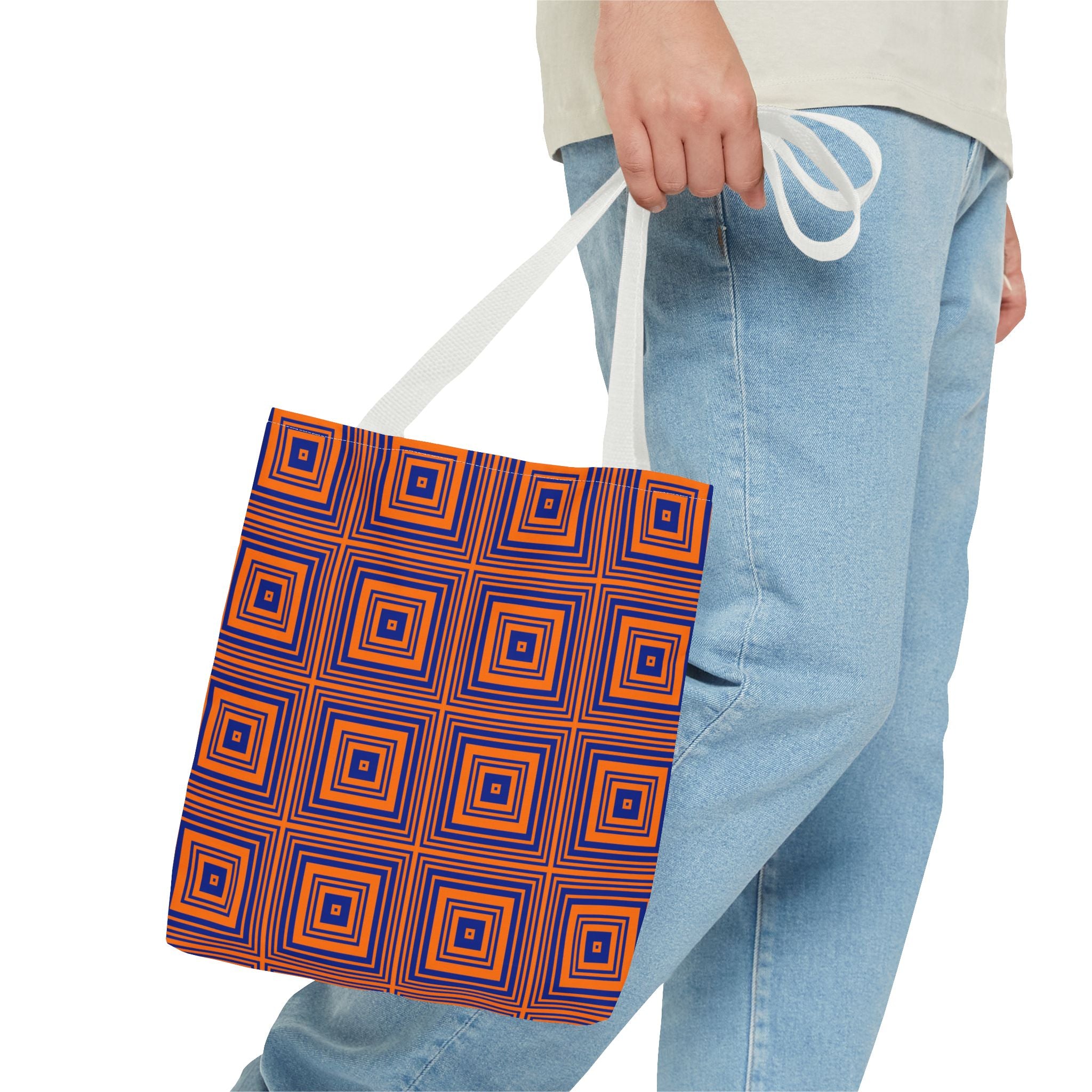 Vibrant Geometric Tote Bag, Stylish Beach Bag, Eco-Friendly Shopping Tote, Unique Gift for Her, Trendy Everyday Carryall