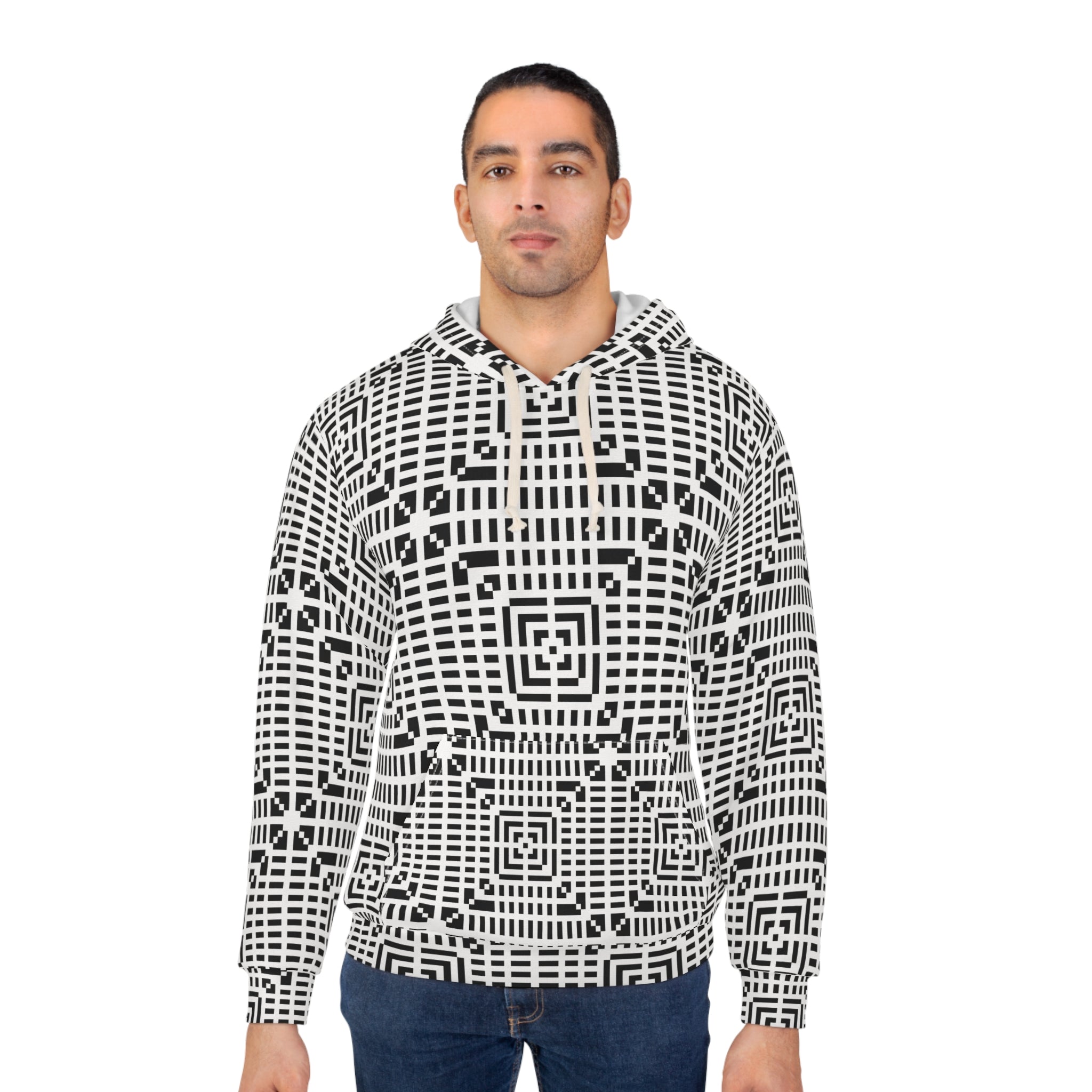 Colorful Geometric Unisex Pullover Hoodie | Cozy, Versatile, Perfect for Casual Wear, Gifts, Festivals, and Relaxation