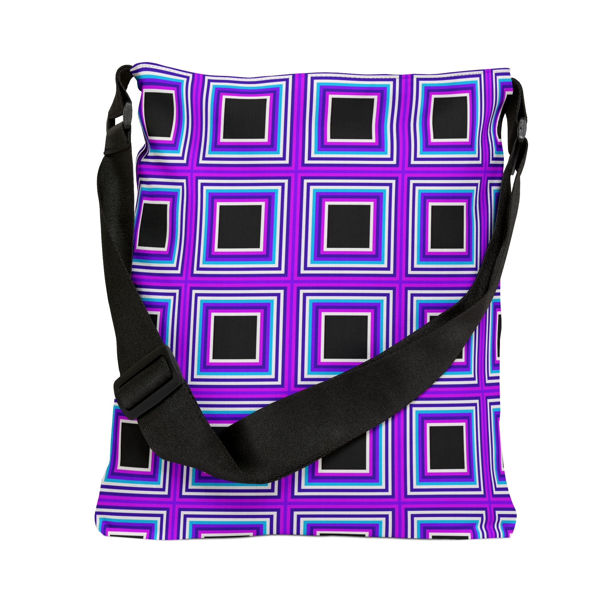 Vibrant Geometric Adjustable Tote Bag, Reusable Shopping Tote, Trendy Everyday Bag, Gift for Fashion Lovers, Eco-Friendly Accessory