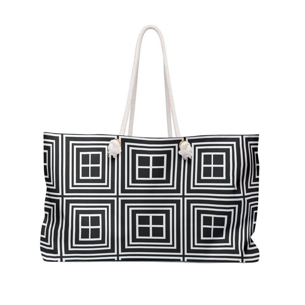 Stylish Modern Weekender Bag, Travel Tote, Beach Bag, Overnight Bag, Chic Gym Bag, Versatile Fashion Accessory