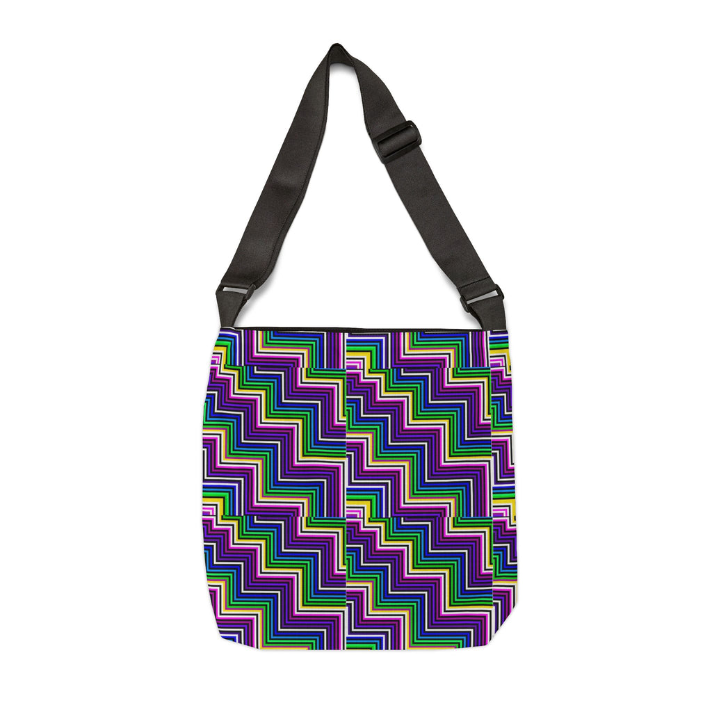 Bold Geometric Tote Bag, Stylish Shopper, Eco-Friendly Carryall, Gift for Her, Travel Accessory, Work or School Bag