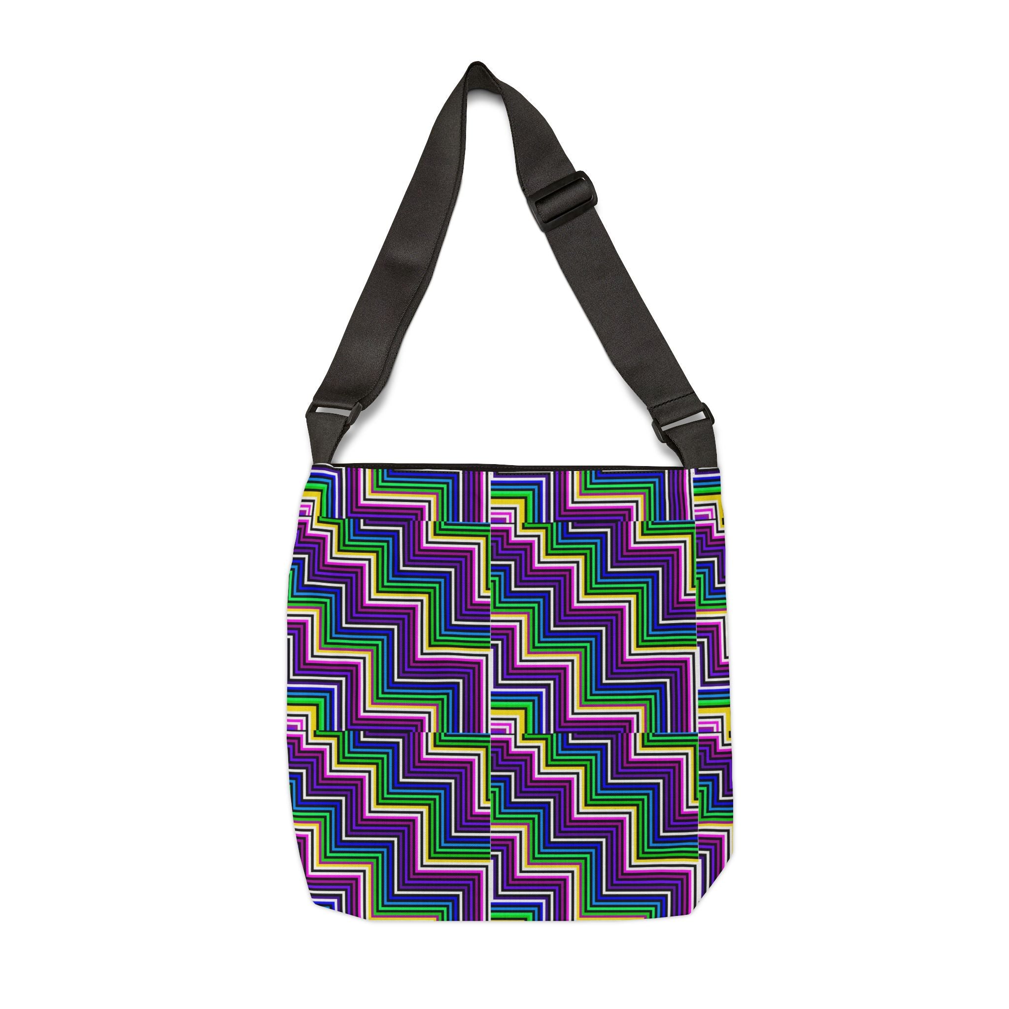 Bold Geometric Tote Bag, Stylish Shopper, Eco-Friendly Carryall, Gift for Her, Travel Accessory, Work or School Bag