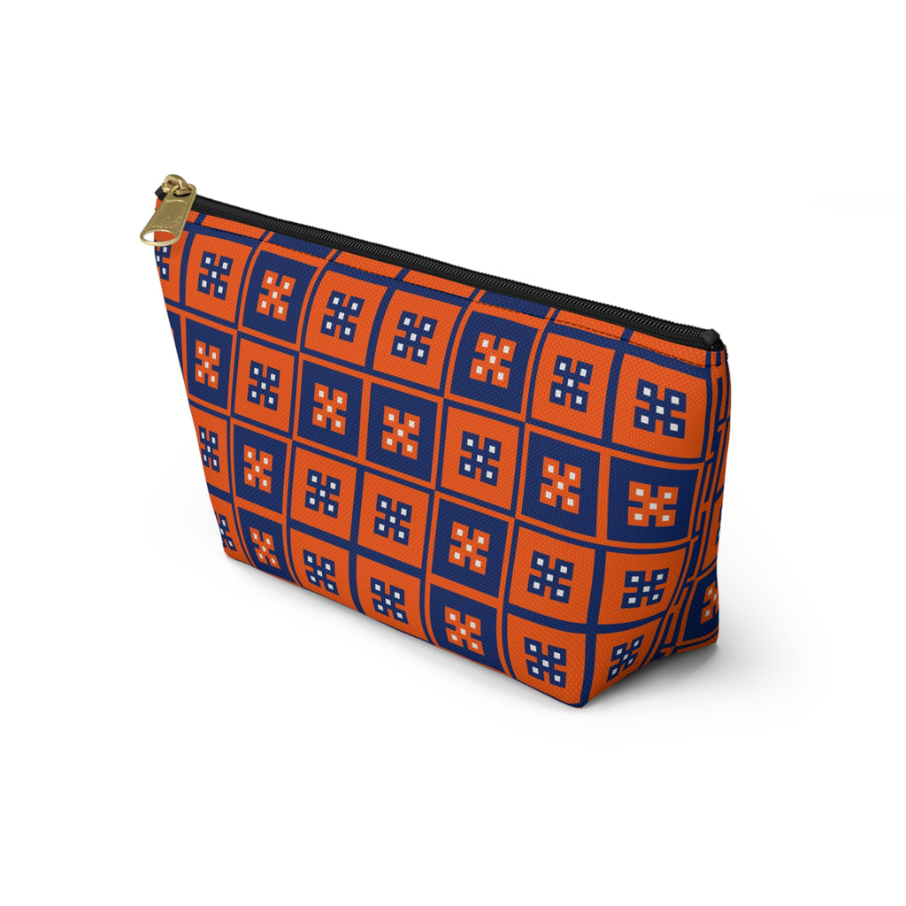 Vibrant T-bottom Accessory Pouch for Essentials, Makeup Organizer, Travel Bag, Gift for Friends, Eco-friendly Design