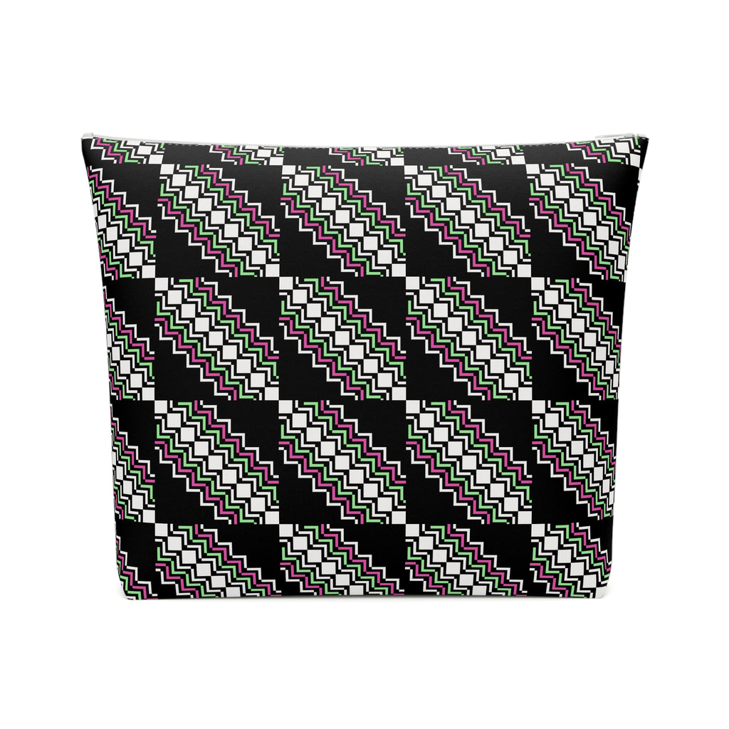 Chic Patterned Cotton Cosmetic Bag | Makeup Organizer, Travel Pouch, Cute Gift, Stylish Clutch, Everyday Essentials