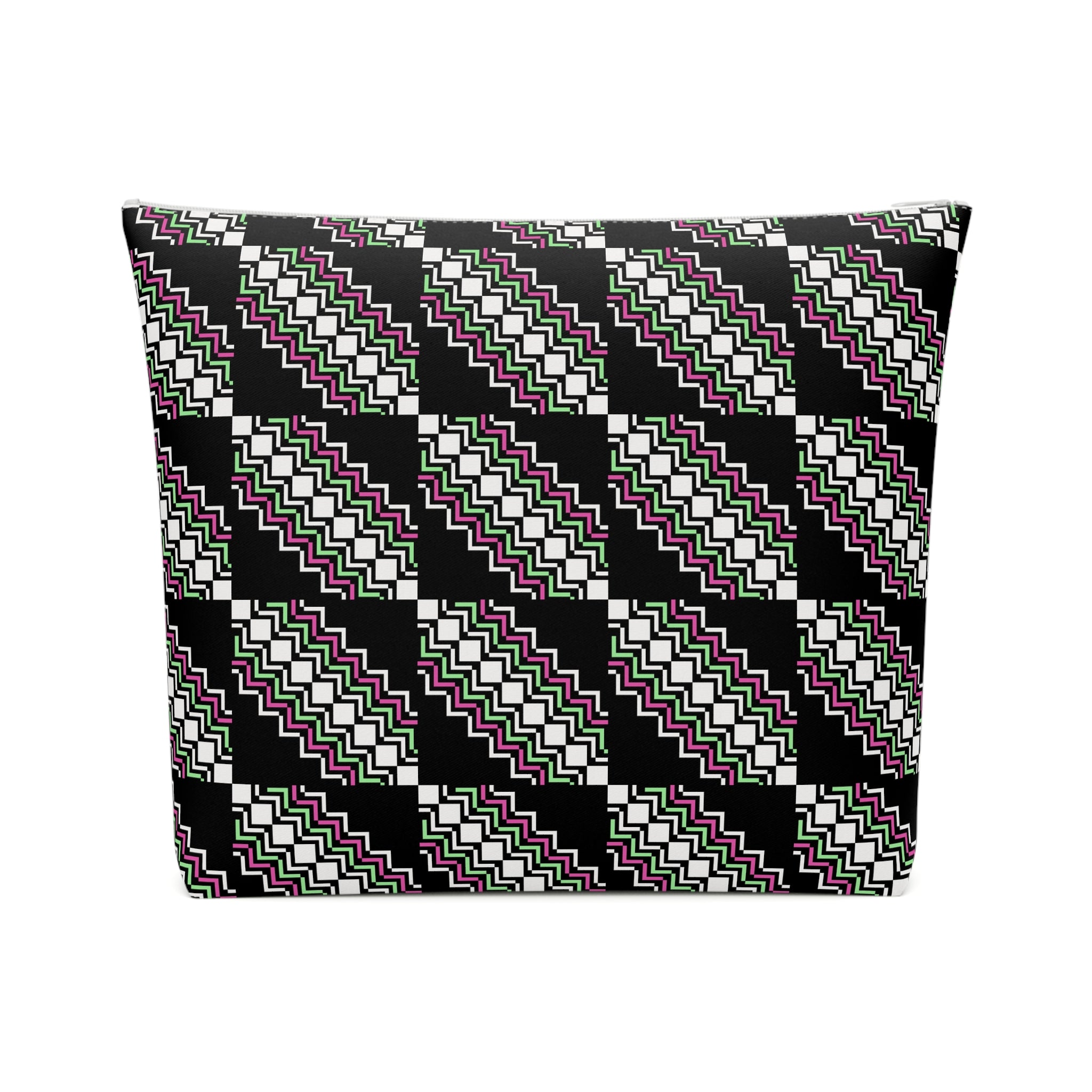 Chic Patterned Cotton Cosmetic Bag | Makeup Organizer, Travel Pouch, Cute Gift, Stylish Clutch, Everyday Essentials