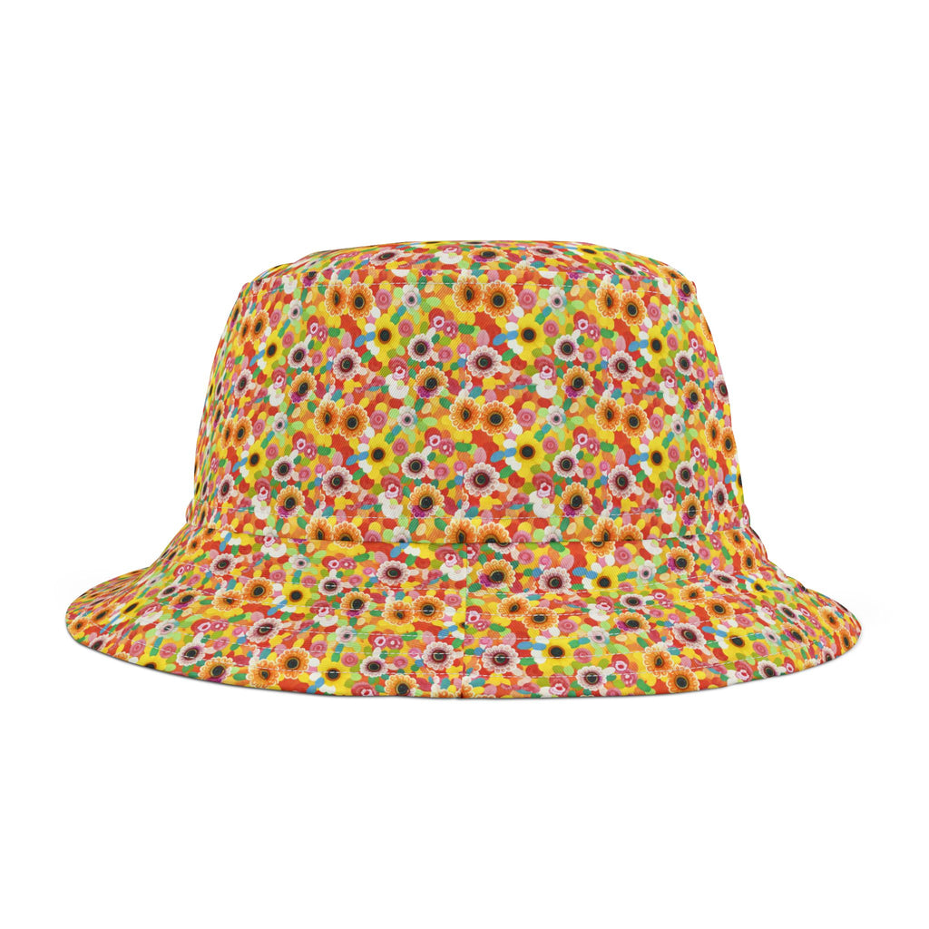 Colorful Floral Bucket Hat, Summer Accessories, Trendy Sun Protection Hat, Festival Wear, Vacation Essentials, Gift for Her