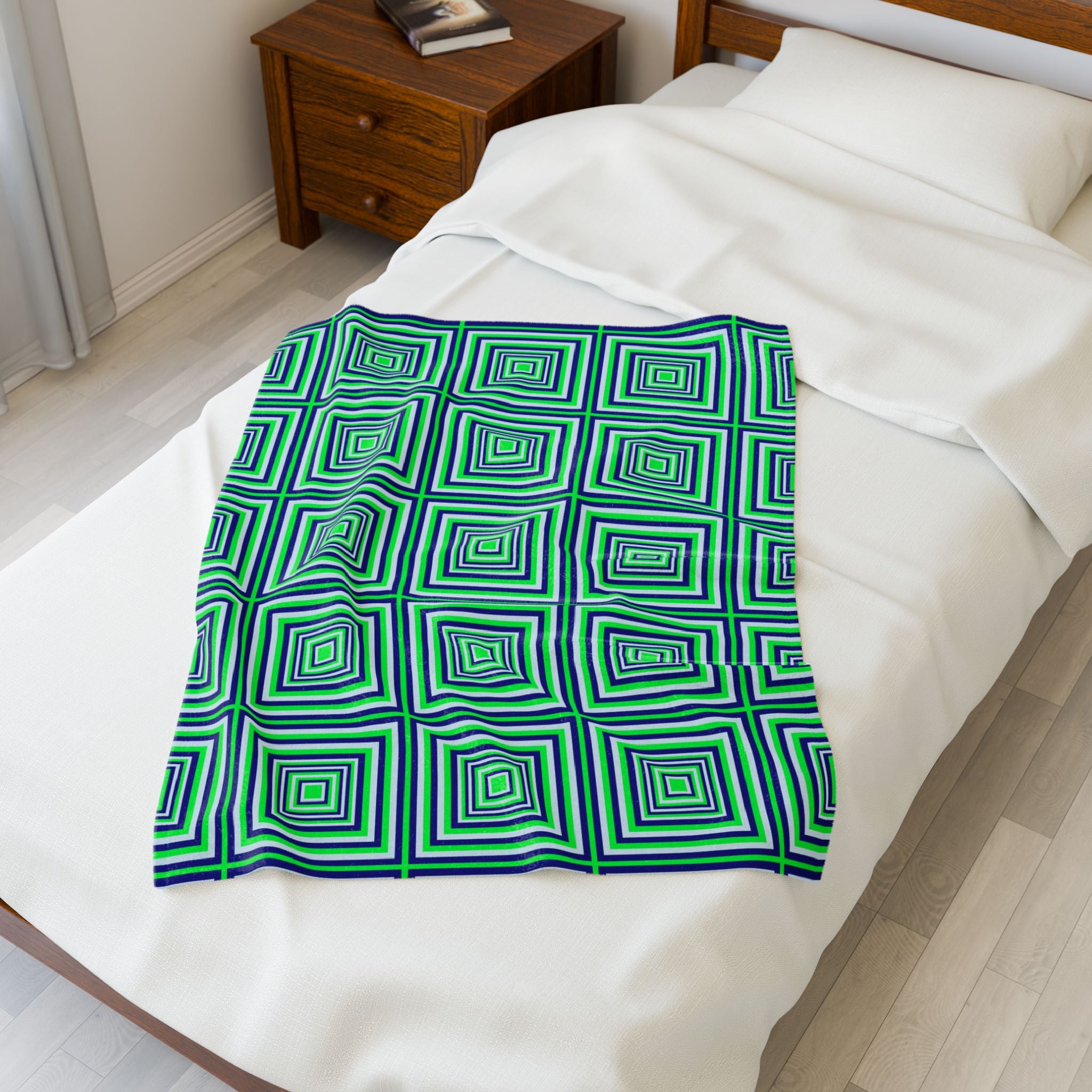 Cozy Velveteen Plush Blanket - Soft Throw for Home Décor, Gift for Holidays, Snuggle Up in Style, Comfortable & Warm