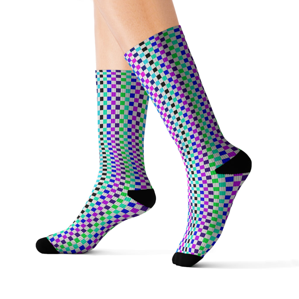 Colorful Patterned Socks, Unique Fashion Accessories, Fun Gift Idea, Festival Footwear, Comfortable Everyday Use