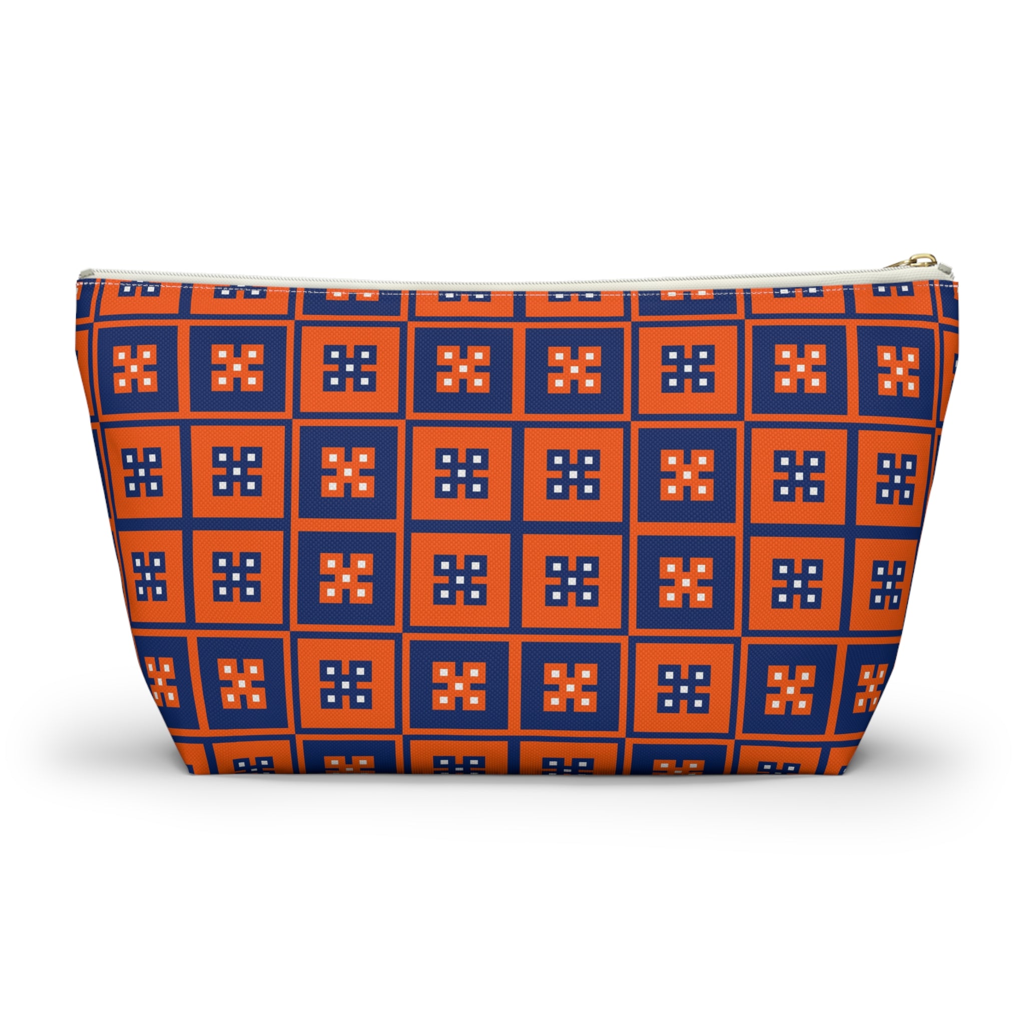 Vibrant T-bottom Accessory Pouch for Essentials, Makeup Organizer, Travel Bag, Gift for Friends, Eco-friendly Design