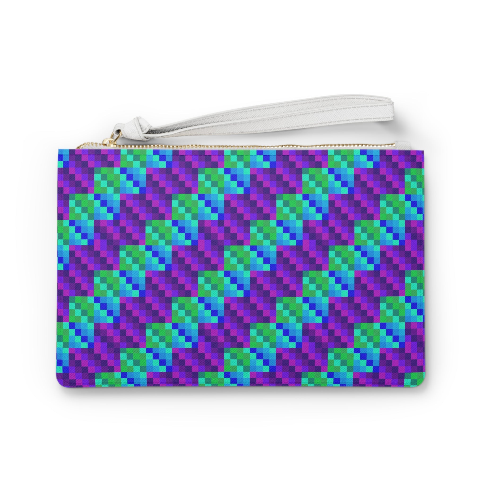 Colorful Pixelated Clutch Bag | Vibrant Accessory for Parties, Travel, Gifts, Festivals, Everyday Use