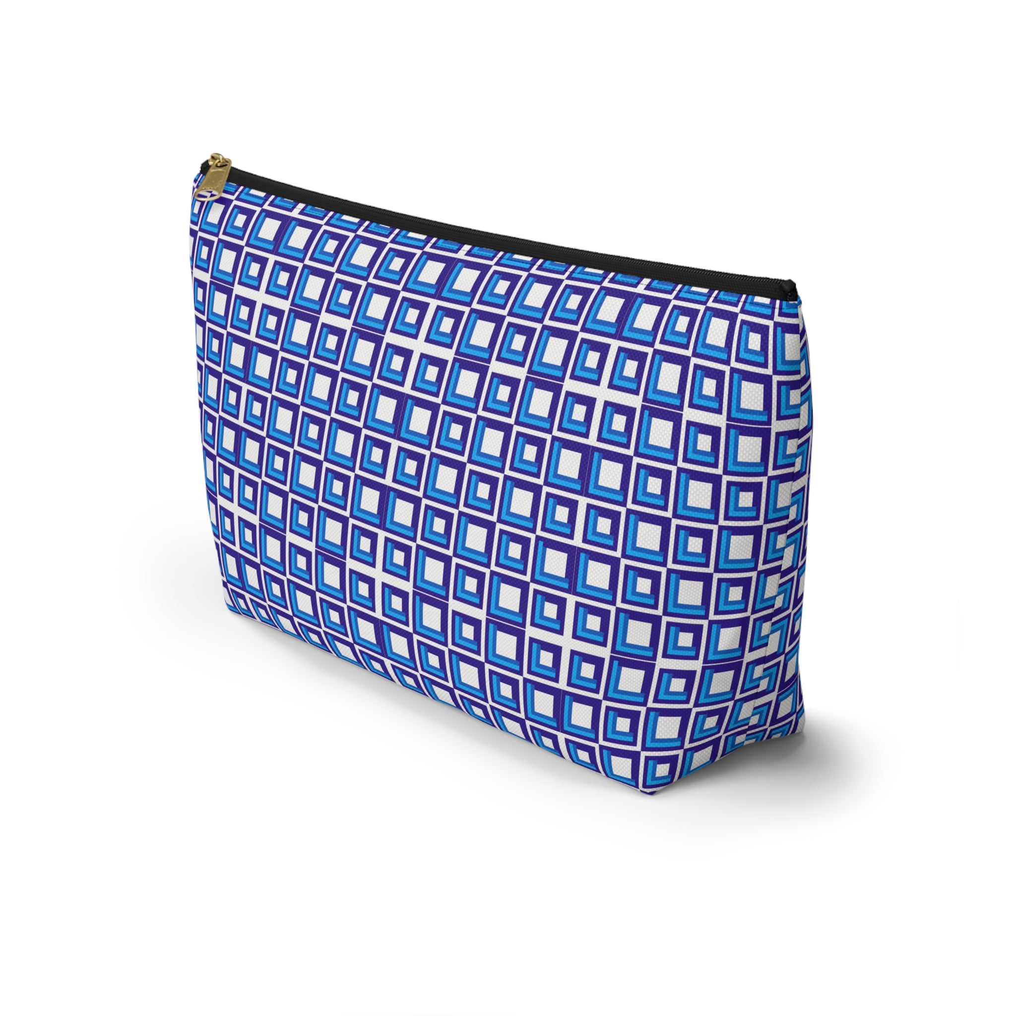 Colorful Geometric Accessory Pouch - Travel Makeup Bag, Organizing Kit, Gift for Her, Cosmetic Bag, Everyday Storage