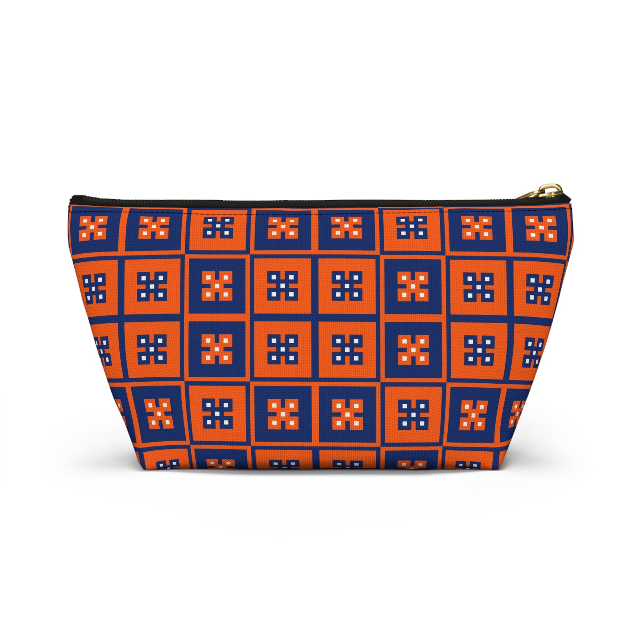 Vibrant T-bottom Accessory Pouch for Essentials, Makeup Organizer, Travel Bag, Gift for Friends, Eco-friendly Design