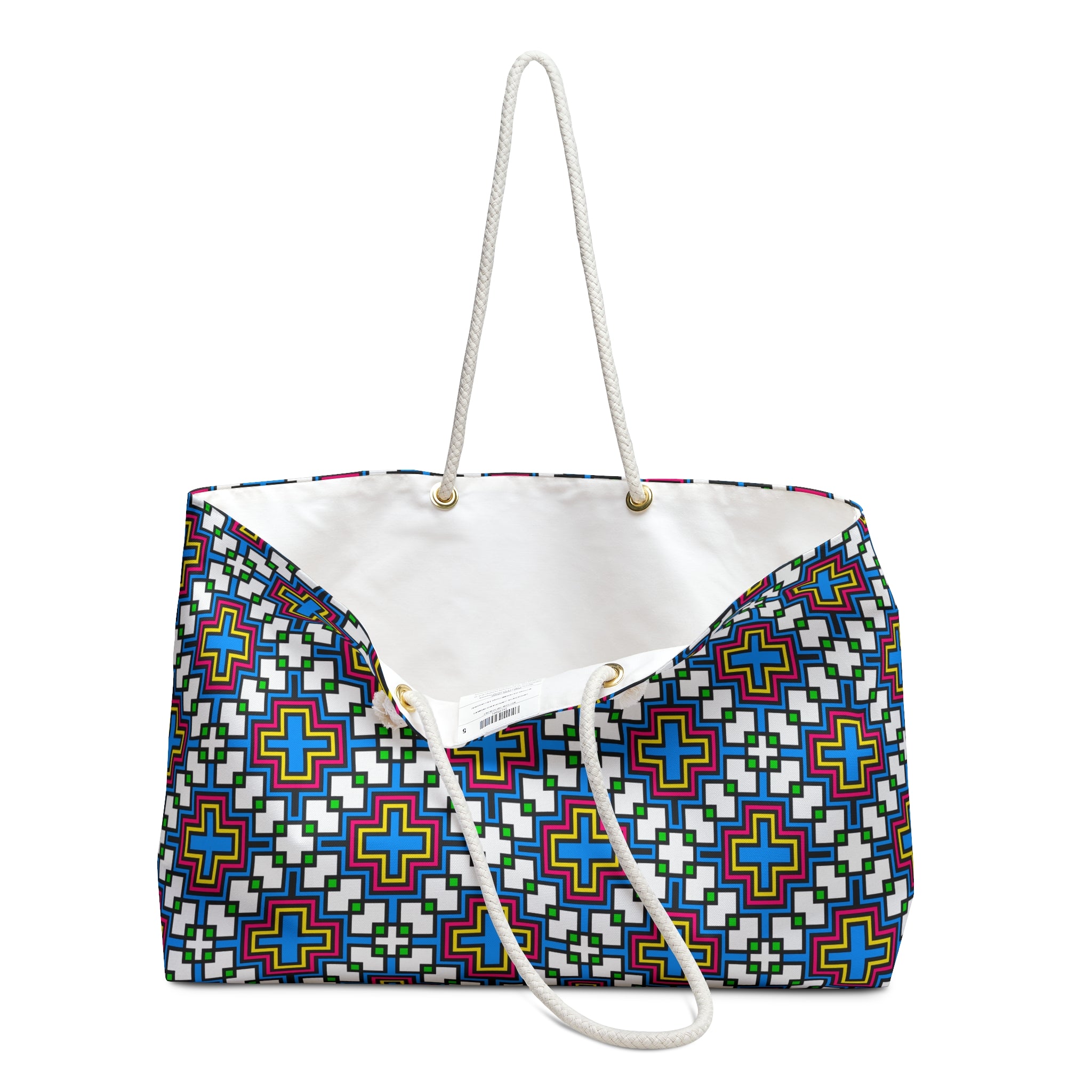 Vibrant Patterned Weekender Bag - Travel Tote, Overnight Bag, Stylish Beach Bag, Weekend Getaway Essential, Fun Gym Bag