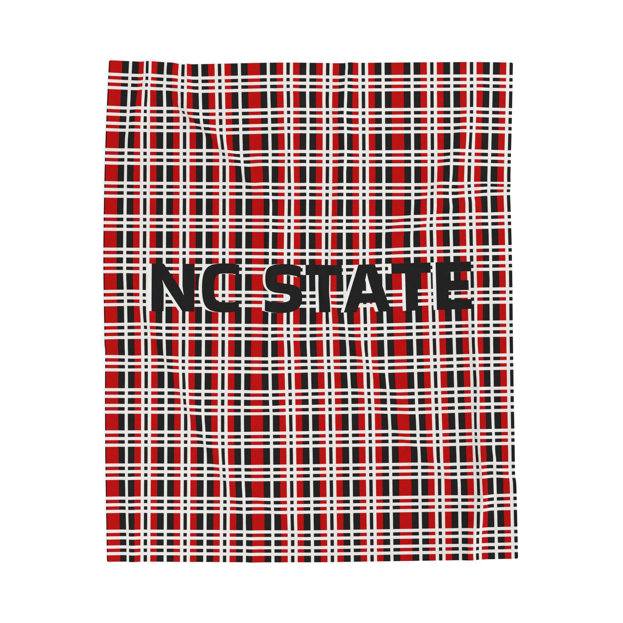 NC State Velveteen Plush Blanket, Cozy Fleece Throw, College Dorm Decor, Game Day Essential, Gift for Alumni, Student Bedding