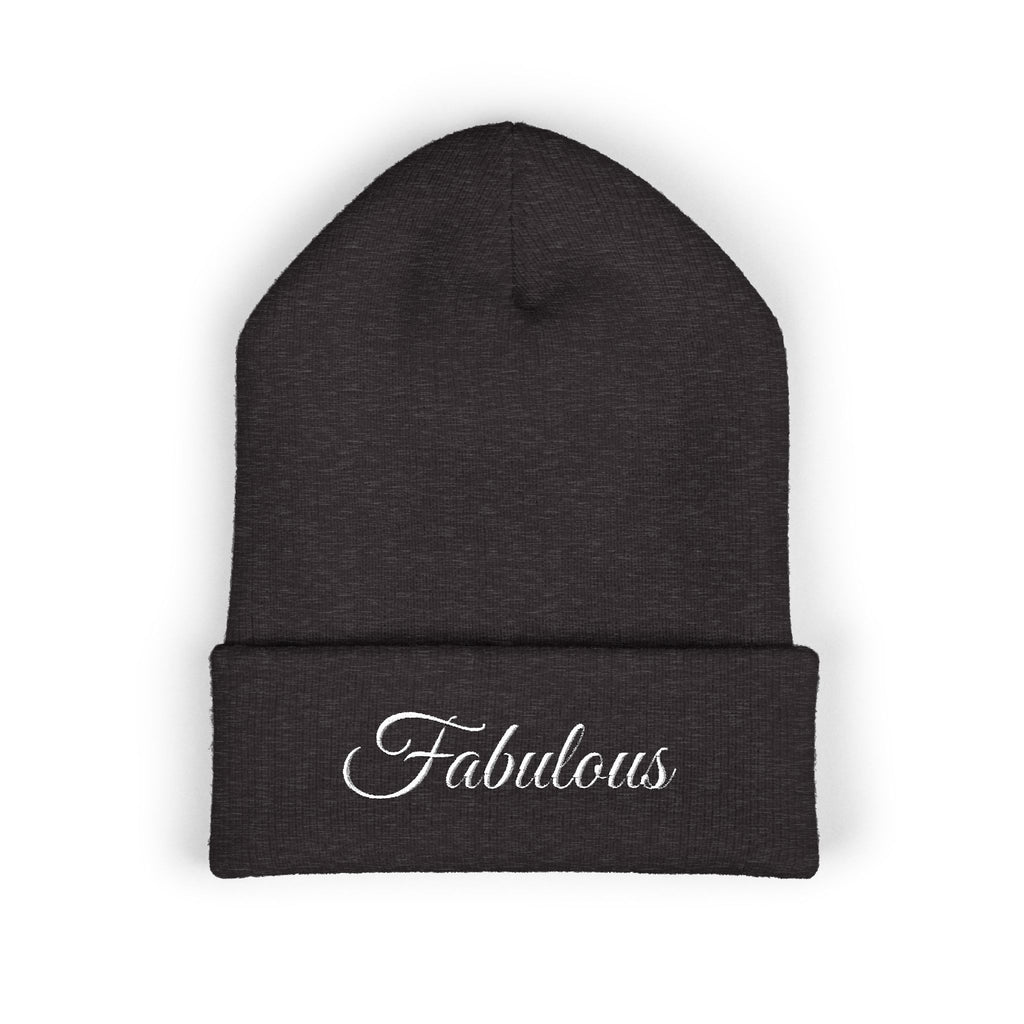 Fabulous Embroidered Cuffed Beanie, Trendy Winter Hat, Cozy Beanie for Women, Gift for Friends, Fashion Accessory