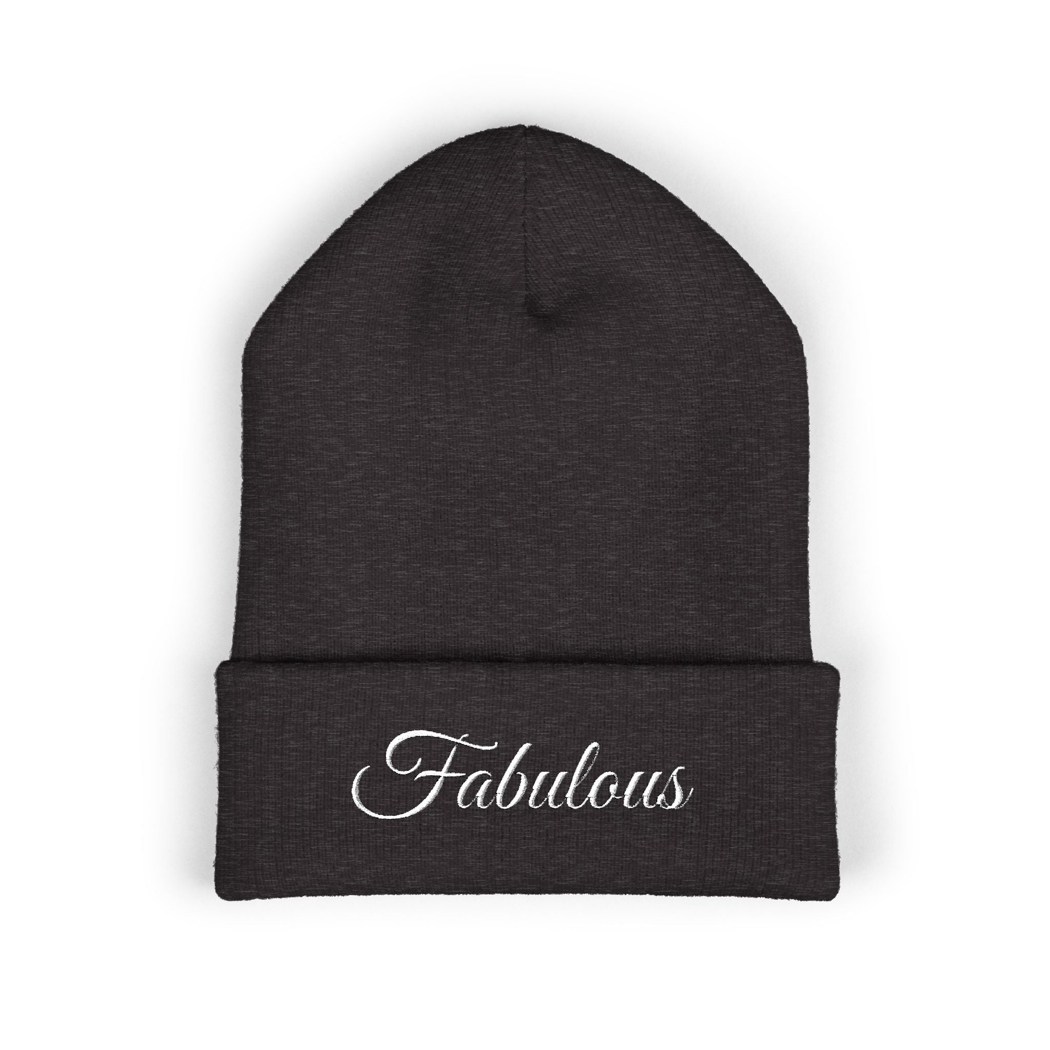 Fabulous Embroidered Cuffed Beanie, Trendy Winter Hat, Cozy Beanie for Women, Gift for Friends, Fashion Accessory
