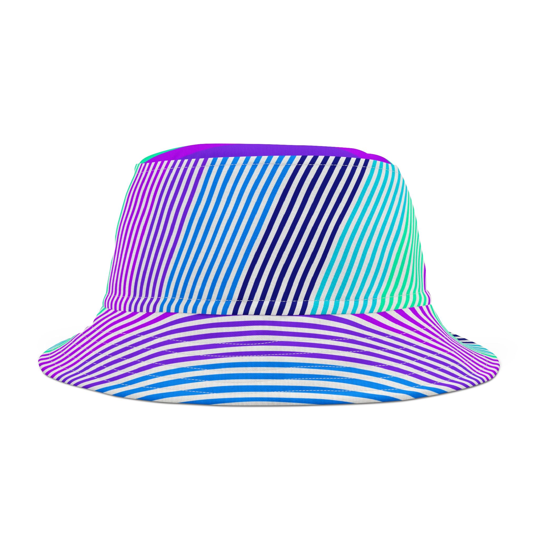 Colorful AOP Bucket Hat - Vibrant Summer Accessory for Festivals, Vacations, Beach Days, Outdoor Events, Kids and Adults