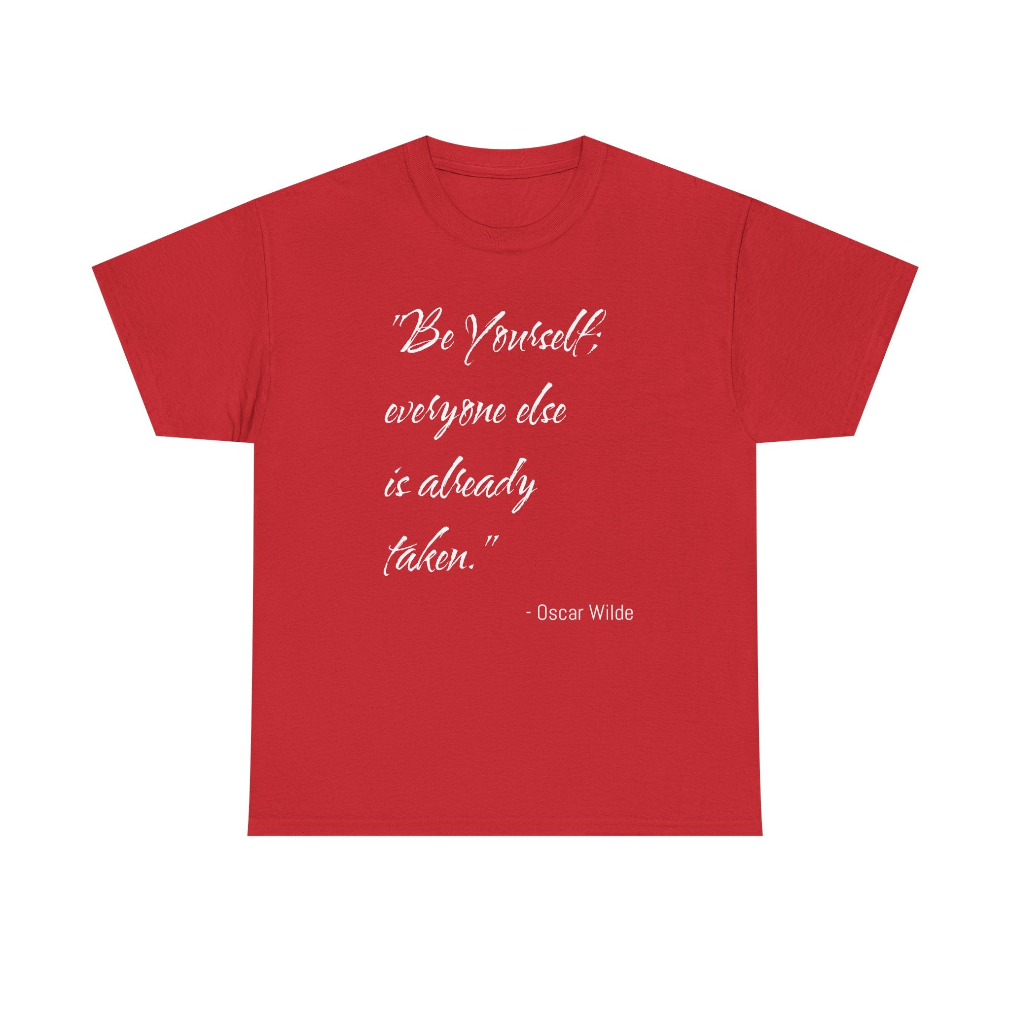 Inspirational Quote Tee: 'Be Yourself' Unisex Heavy Cotton Shirt, Motivational Gift for Friends, Casual Wear, Birthday Apparel