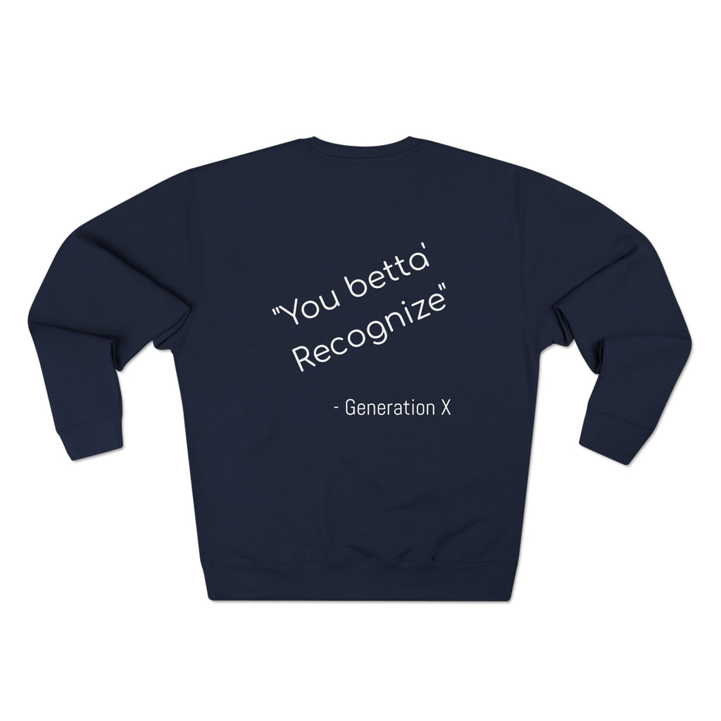 Gen X Sweatshirt, Unisex Crewneck, Nostalgic Gen X Apparel, Coolest Generation Gift, Vintage Style Sweatshirt