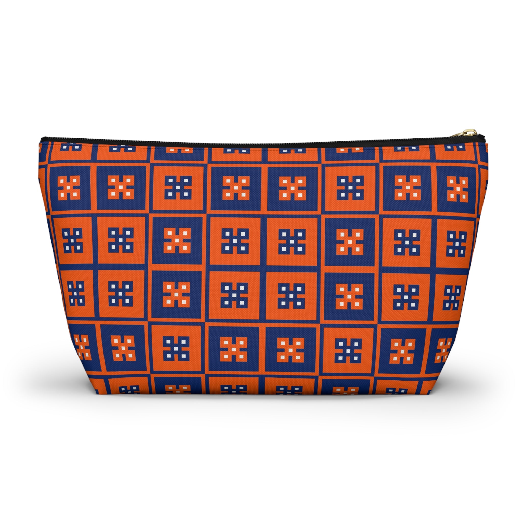 Vibrant T-bottom Accessory Pouch for Essentials, Makeup Organizer, Travel Bag, Gift for Friends, Eco-friendly Design