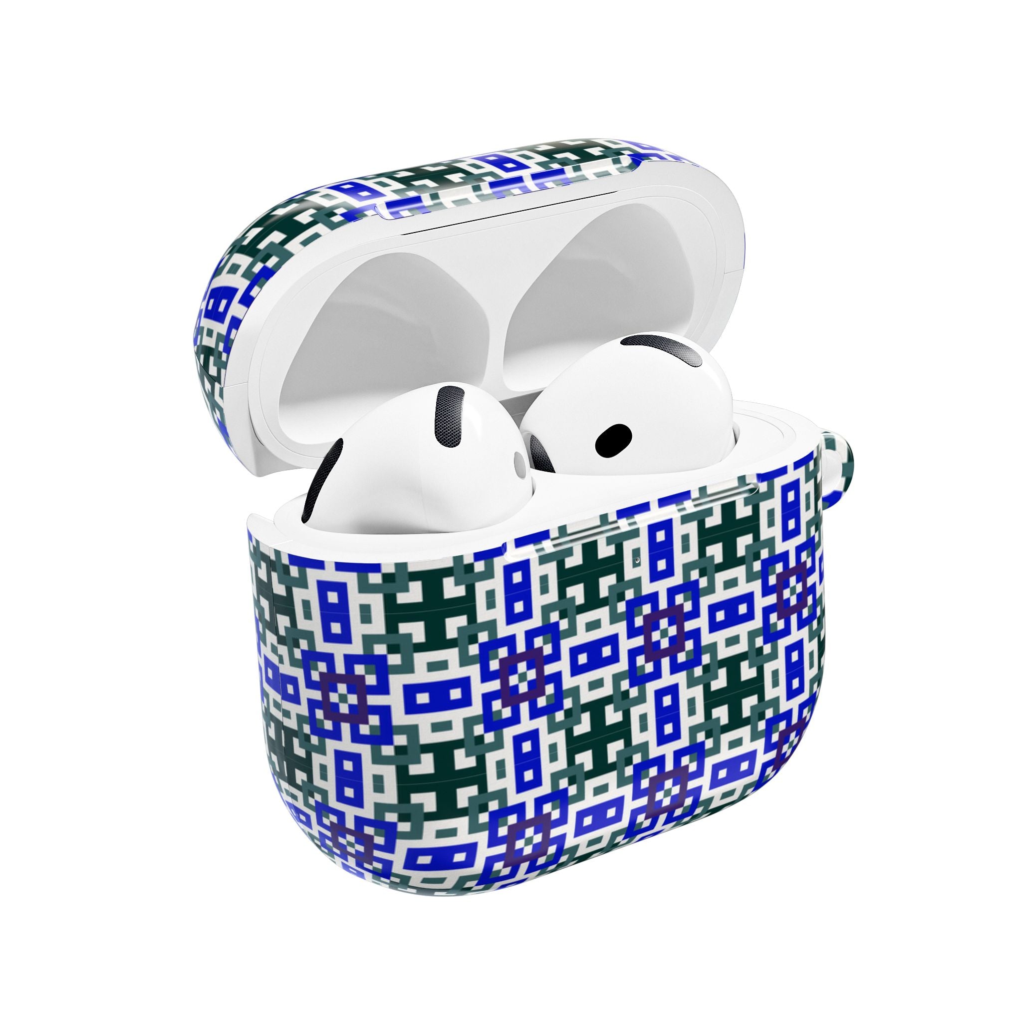 Stylish AirPod Case with Geometric Pattern - Customizable Earbud Protector for Gifts, Fashion Accessory, Tech Gadget Cover, Travel [...]