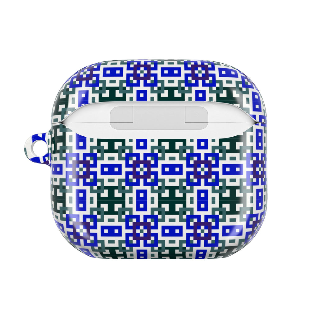 Stylish AirPod Case with Geometric Pattern - Customizable Earbud Protector for Gifts, Fashion Accessory, Tech Gadget Cover, Travel [...]