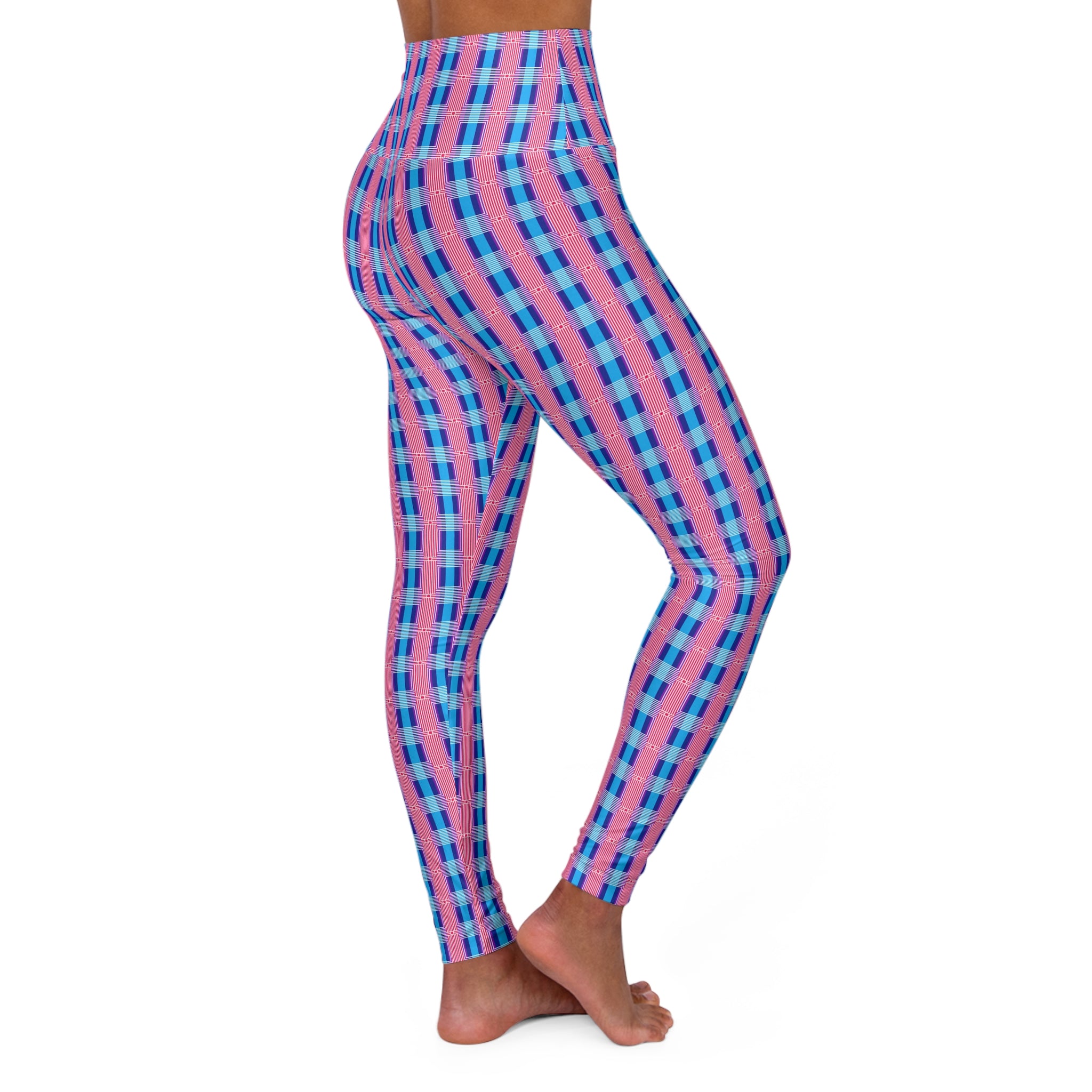 High Waisted Yoga Leggings, Colorful Workout Leggings, Fitness Leggings, Activewear for Women, Yoga Outfit, Casual Leggings