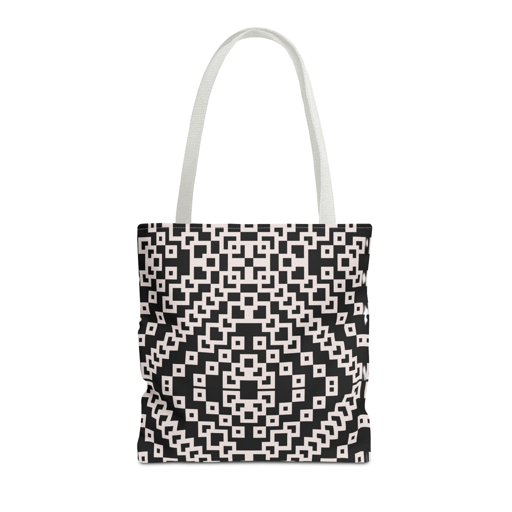 Chic Black and White Geometric Tote Bag | Stylish Everyday Carryall, Reusable Grocery Bag, Fashion Accessory, Gift for Her, Travel Tote