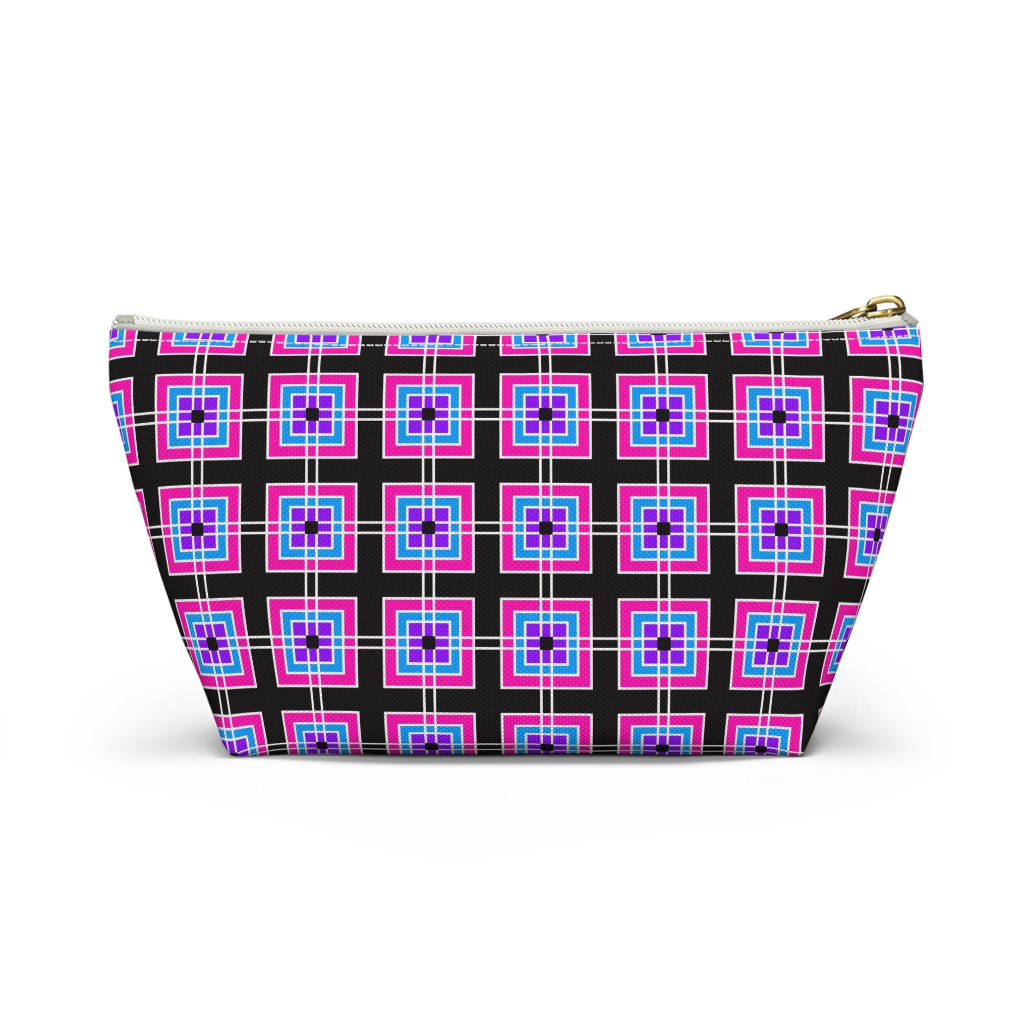 Colorful Geometric Accessory Pouch | Ideal for Makeup, Travel, Gifts, Organizing, School, Home